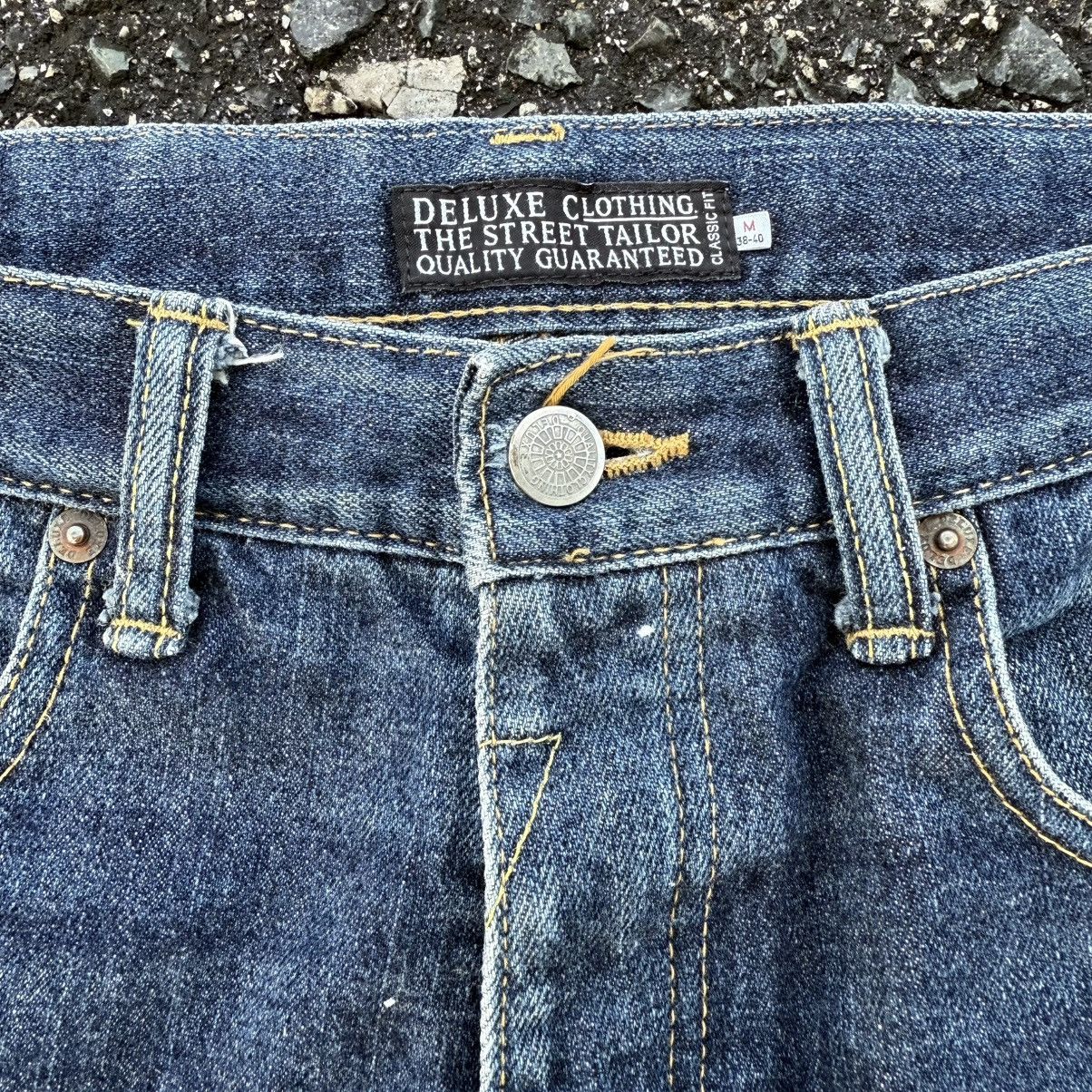 Deluxeware VINTAGE DULEXE CLOTHING FADED JEAN DENIM PANTS Size US 31 - 10 Thumbnail