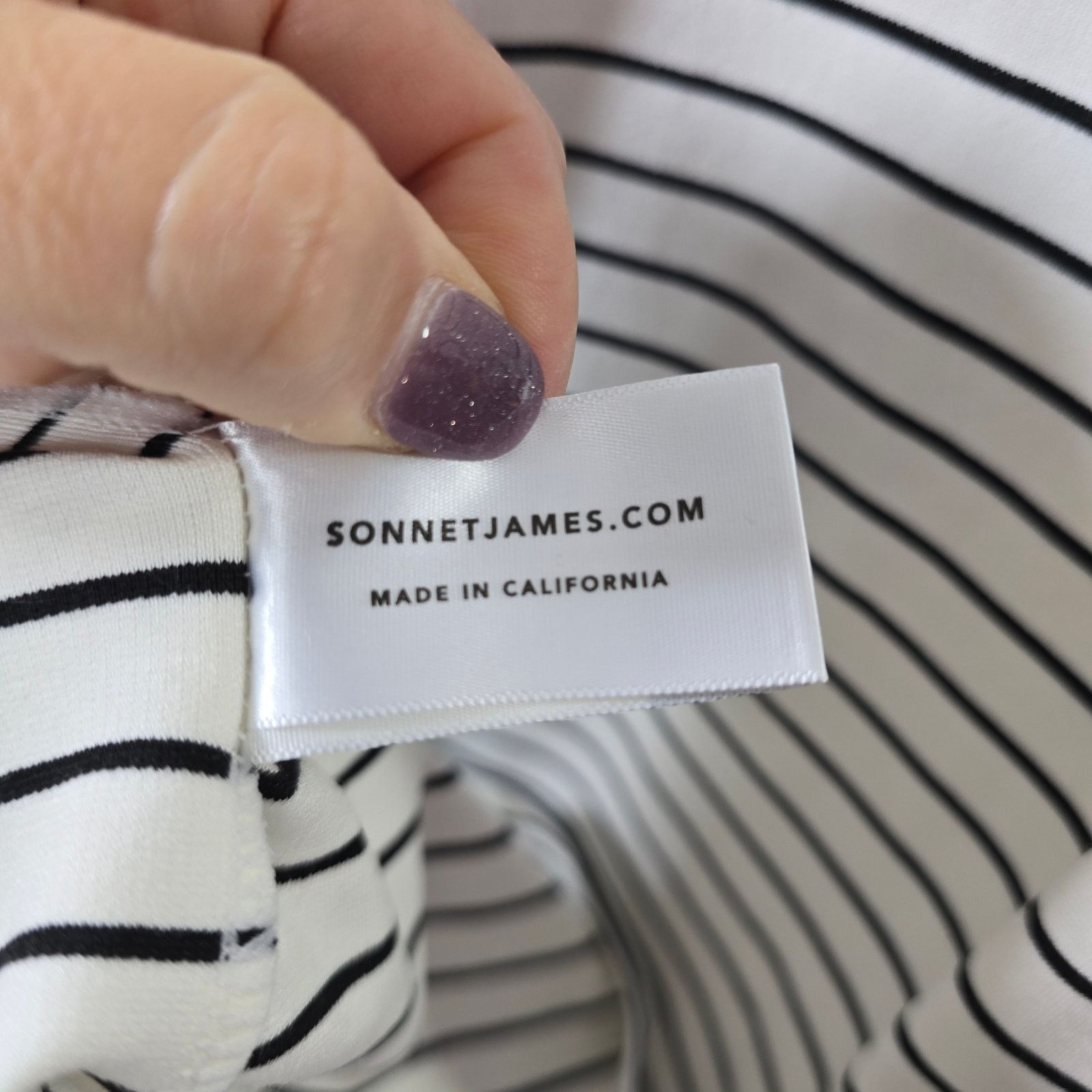 Other Sonnet James A Play Dress Black and White Stripe Dress XS Size XS / US 0-2 / IT 36-38 - 5 Thumbnail