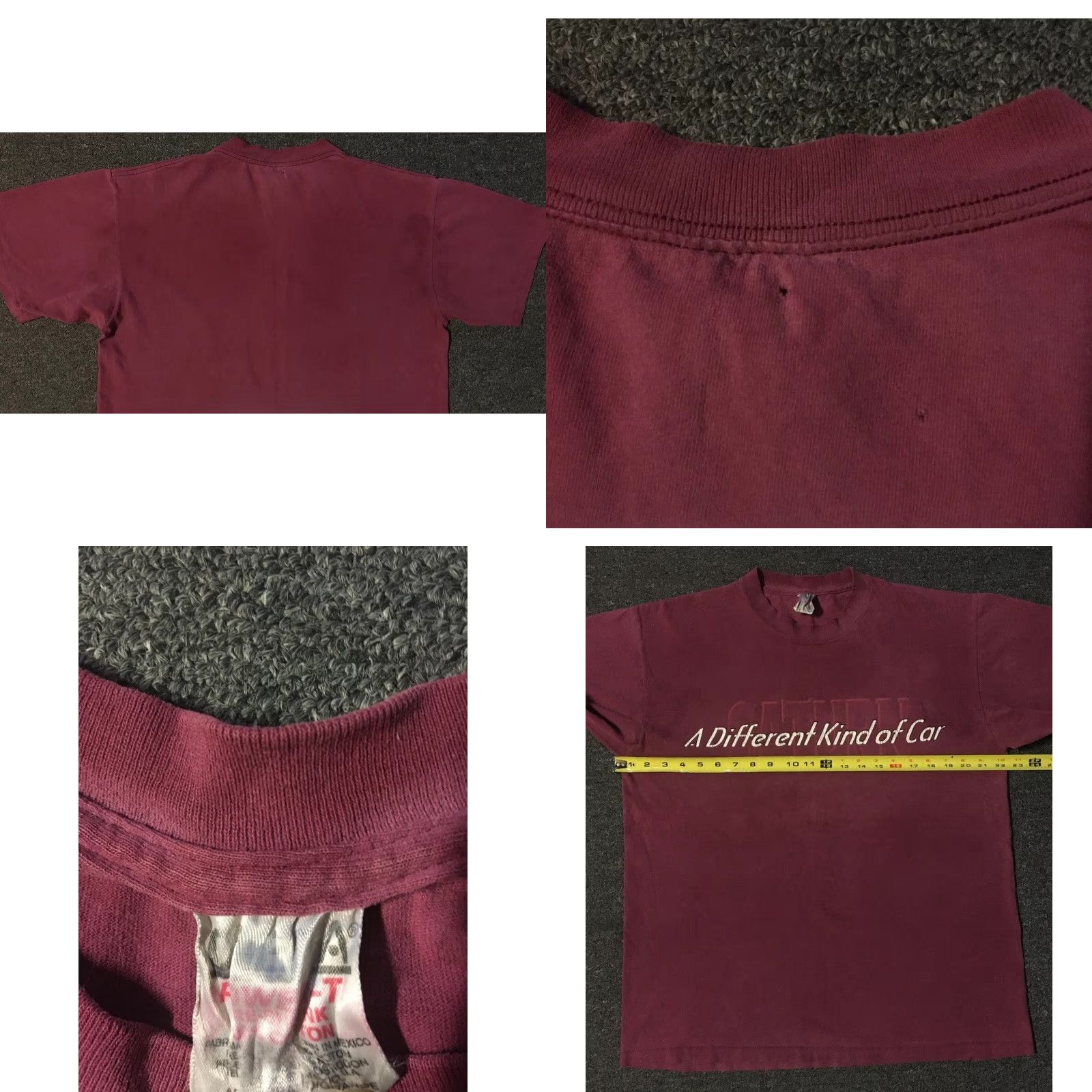 Vintage VINTAGE Saturn A Different Kind Of Car Faded Promo Shirt L Red 90s Grunge Auto Racing Cars Mens T-Shirt Size US L / EU 52-54 / 3 - 8 Thumbnail