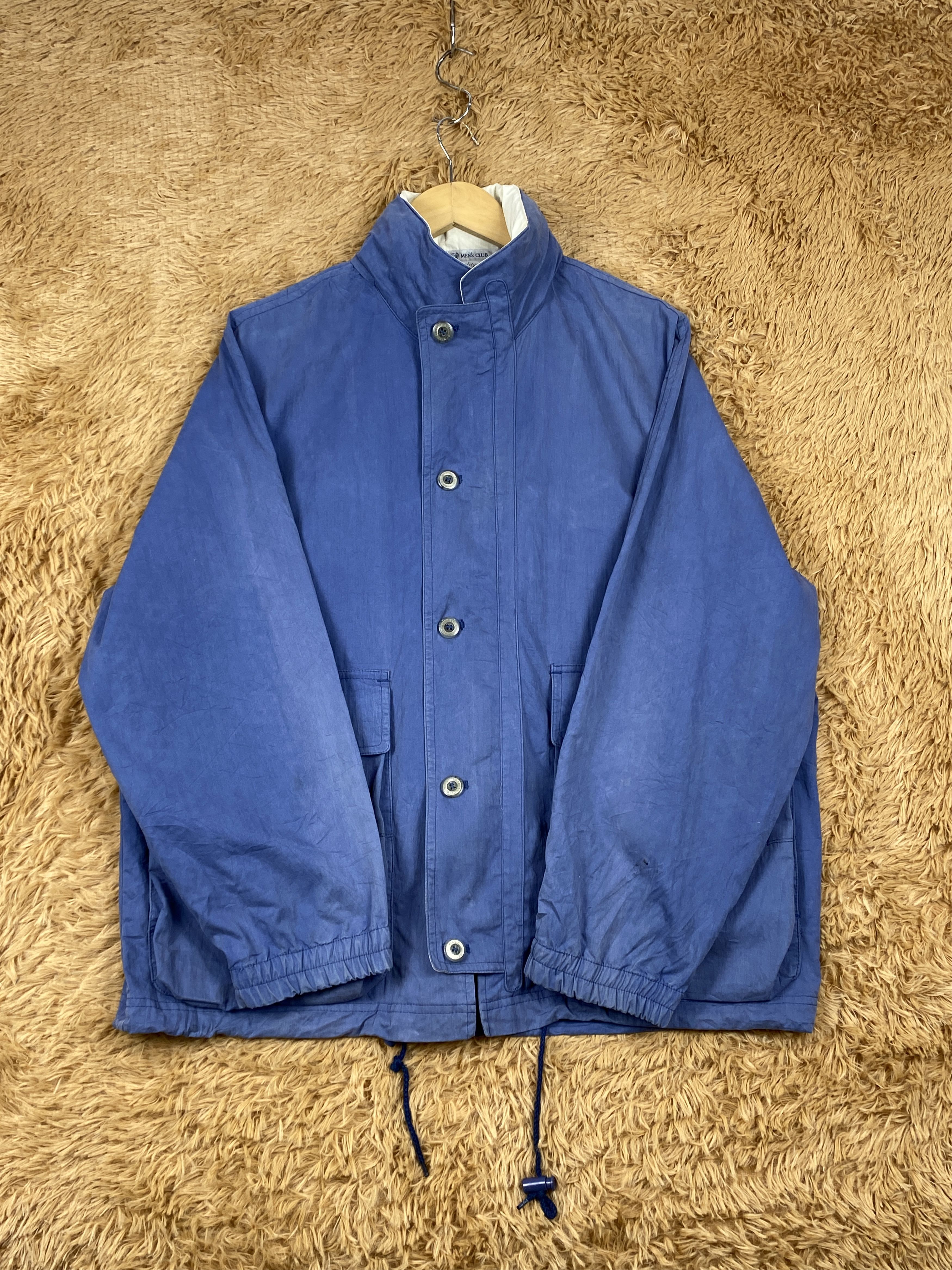 Japanese Brand Vintage Men's Club Zip Up Faded Jacket J1768 Size US M / EU 48-50 / 2 - 4 Thumbnail