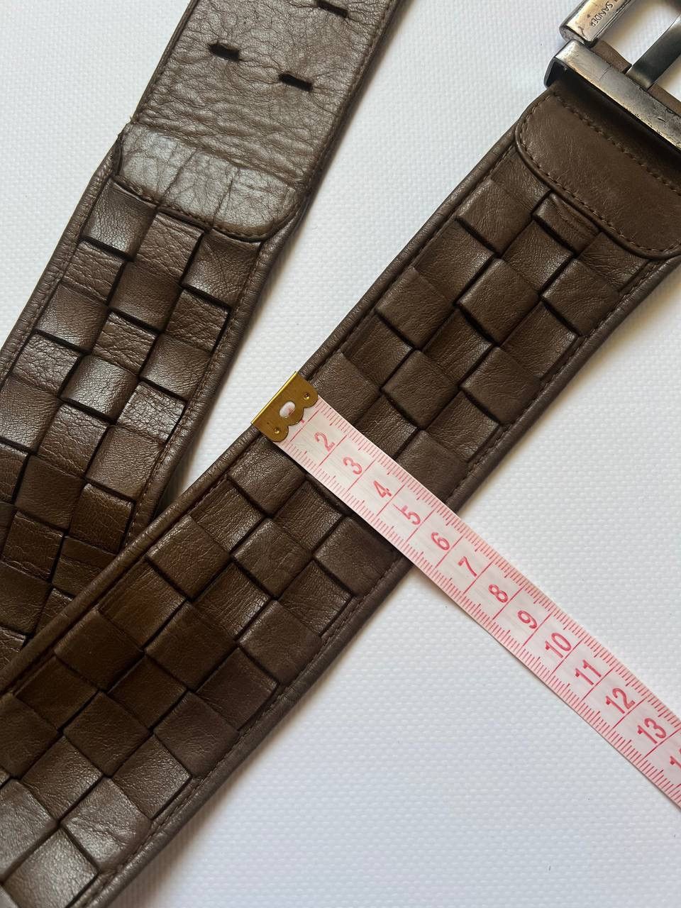 Japanese Brand × Jil Sander Vintage rare Jil Sander 90s braided pleated leather belt Size ONE SIZE - 7 Thumbnail