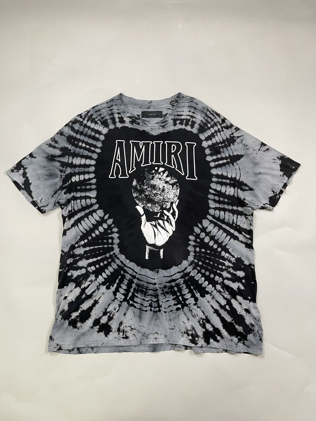 image of Amiri Crystal Ball Tie Dye Tee in Black, Men's (Size XL)