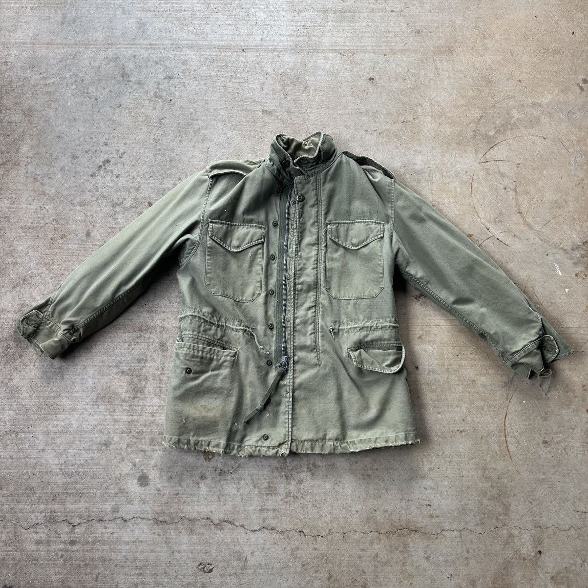 Vintage Vintage 70S Military Jacket Size US M / EU 48-50 / 2 - 1 Thumbnail