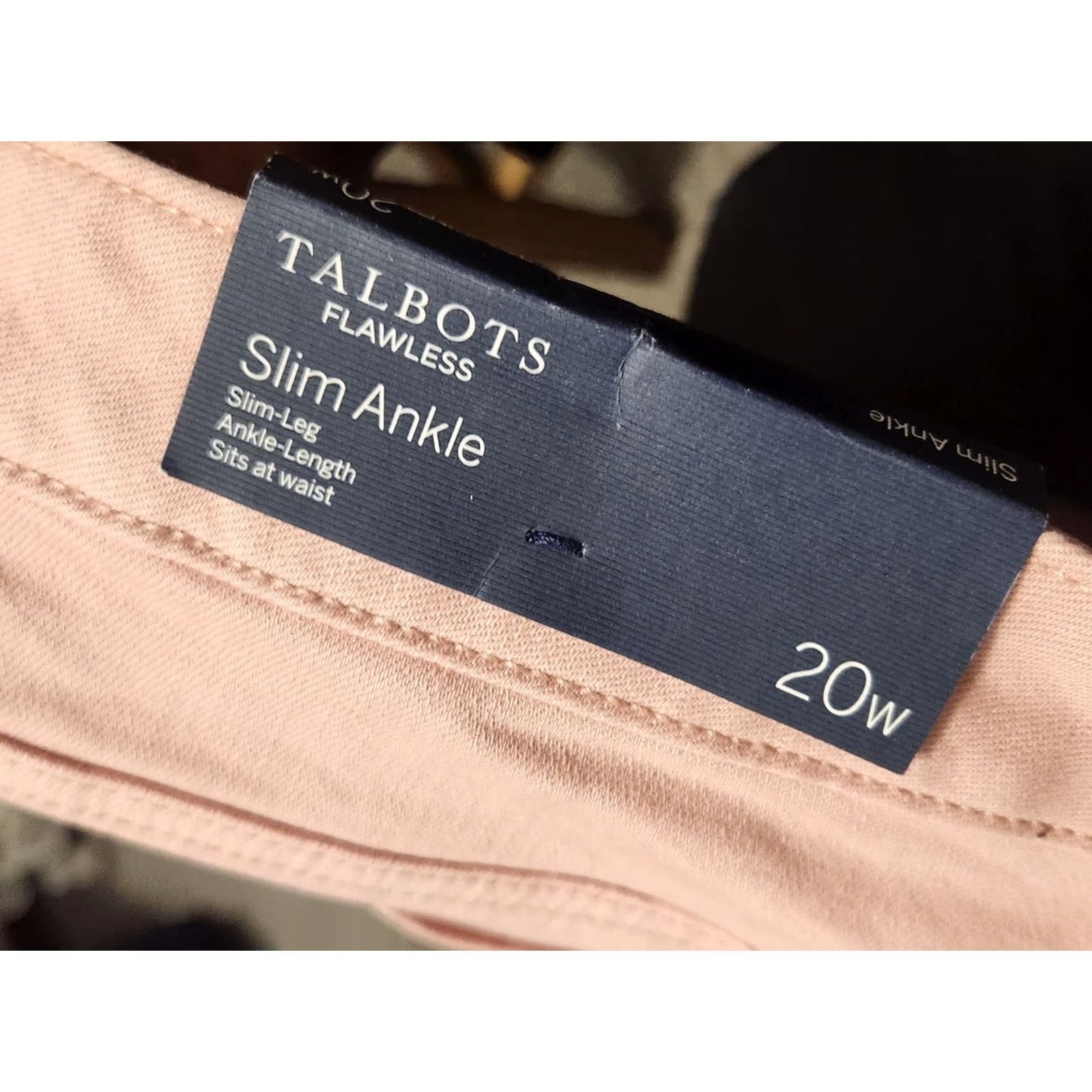 Talbots Talbots Pants Women Dress Pants Plus 20 Pink Black Flawless High Waist Straight Leg New Size 42" / US 20 - 3 Thumbnail