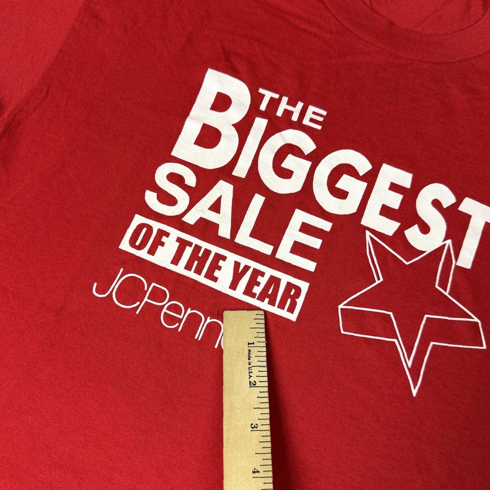 Hanes VINTAGE JC Penney Shirt Mens XL Red Graphic Tee 90s JC Penney Promo Size US XL / EU 56 / 4 - 7 Thumbnail