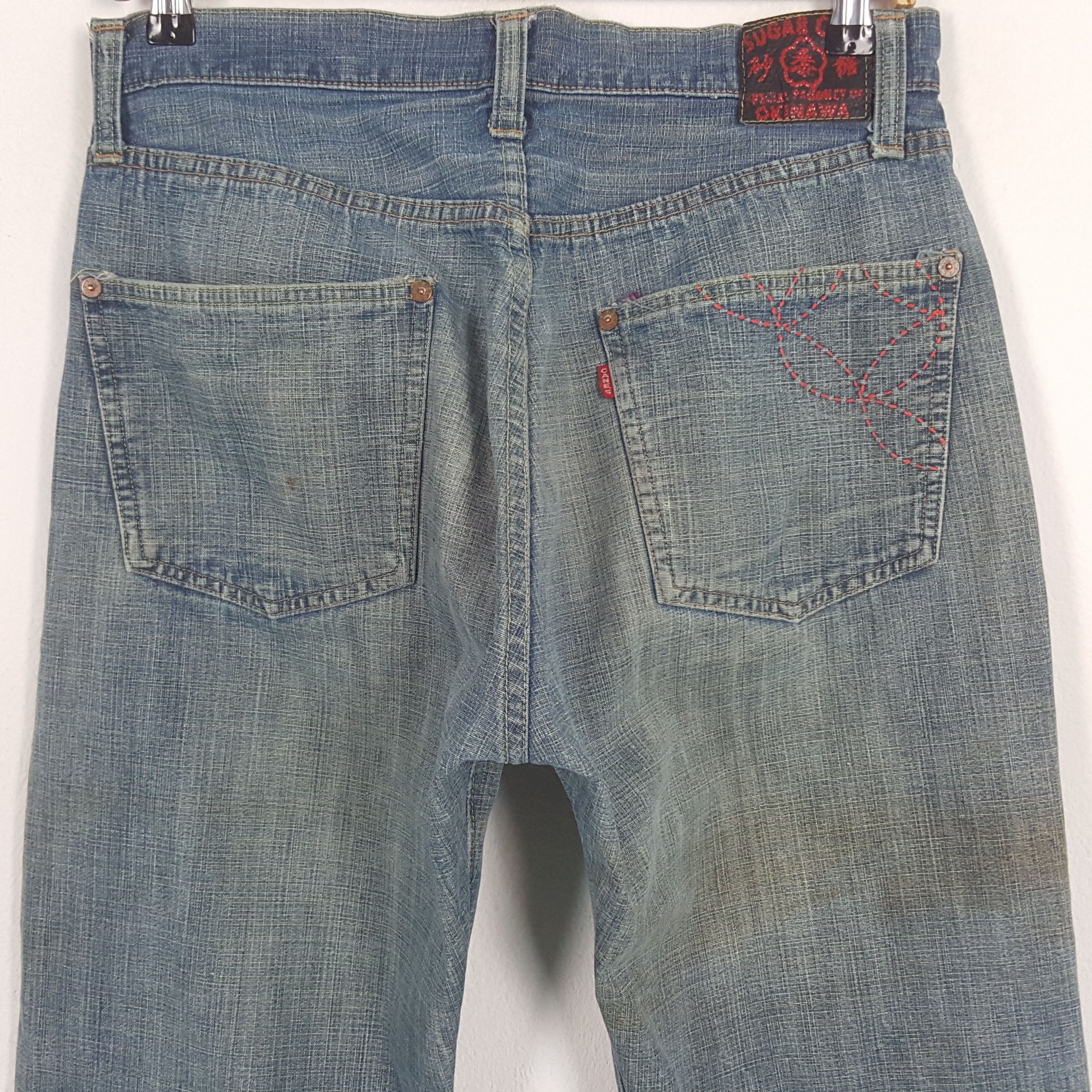 Sugar Cane × Vintage Vintage Sugar Cane Selvedge Japanese Distressed Denim Jeans Size US 31 - 5 Thumbnail