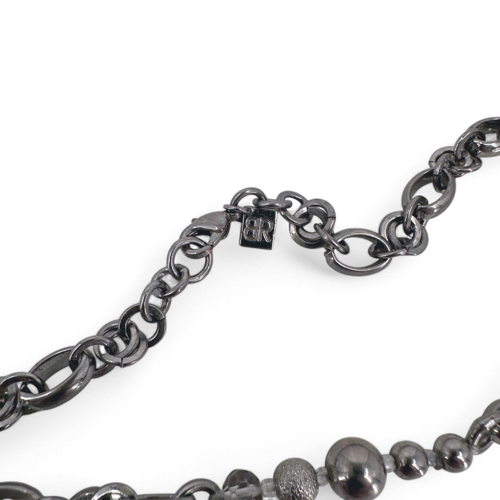 Banana Republic Banana Republic Long Necklace Silver Tone Bead and Chain Size ONE SIZE - 3 Thumbnail