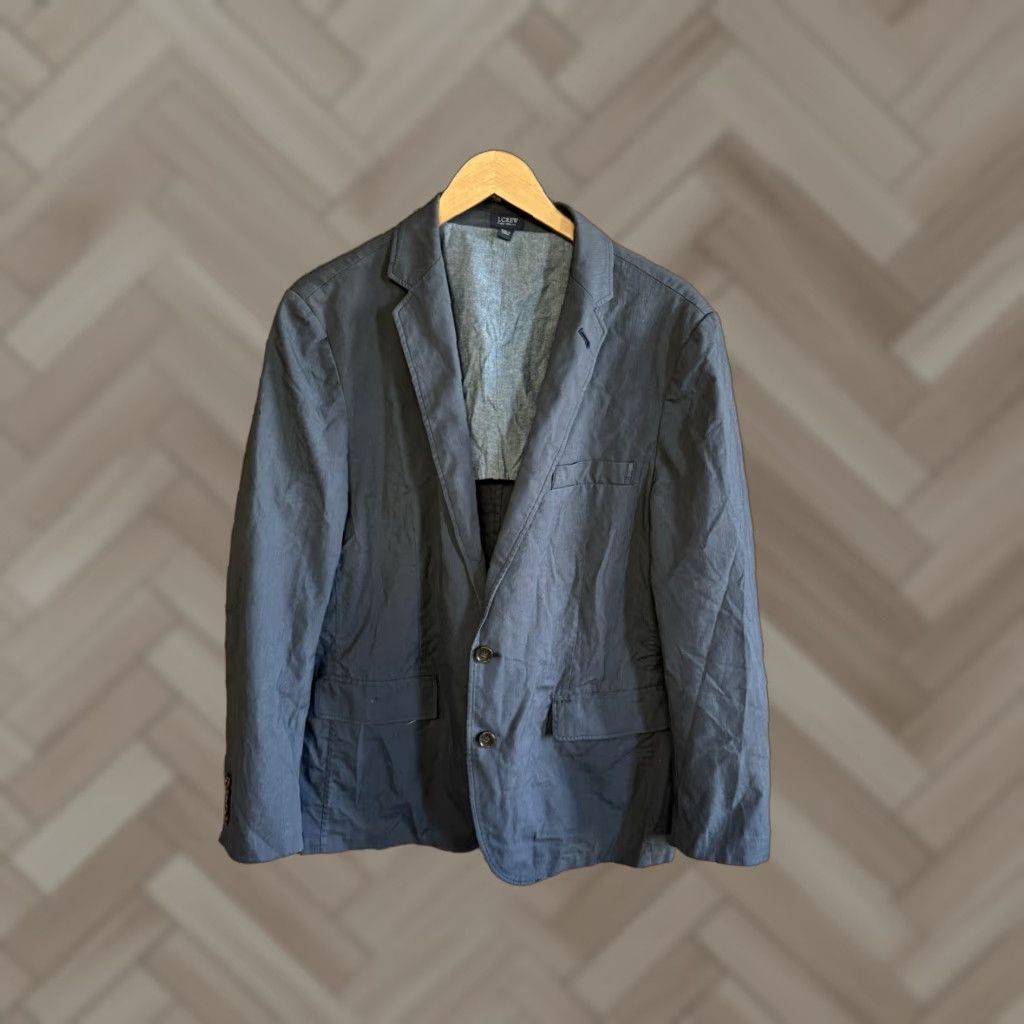 J.Crew J. Crew Mens Gray Long Sleeve Button Up Blazer Jacket M Size Regular Women Dept Size M / US 6-8 / IT 42-44 - 1 Thumbnail