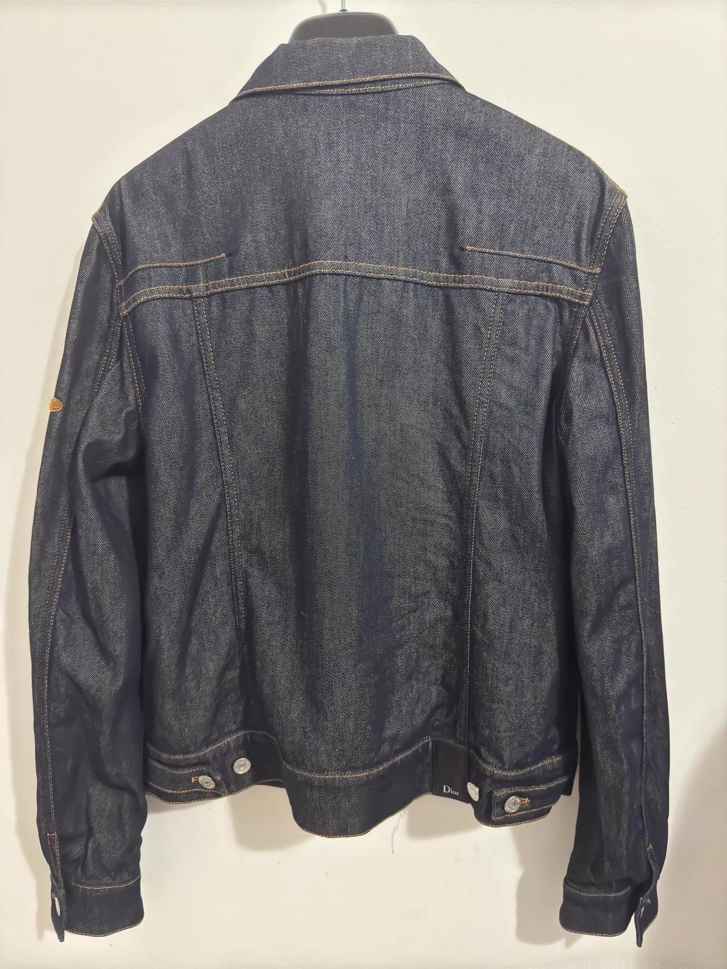 Dior Dior Homme 18FW Deep Blue Bee Denim Jacket 50 Size US M / EU 48-50 / 2 - 2 Thumbnail