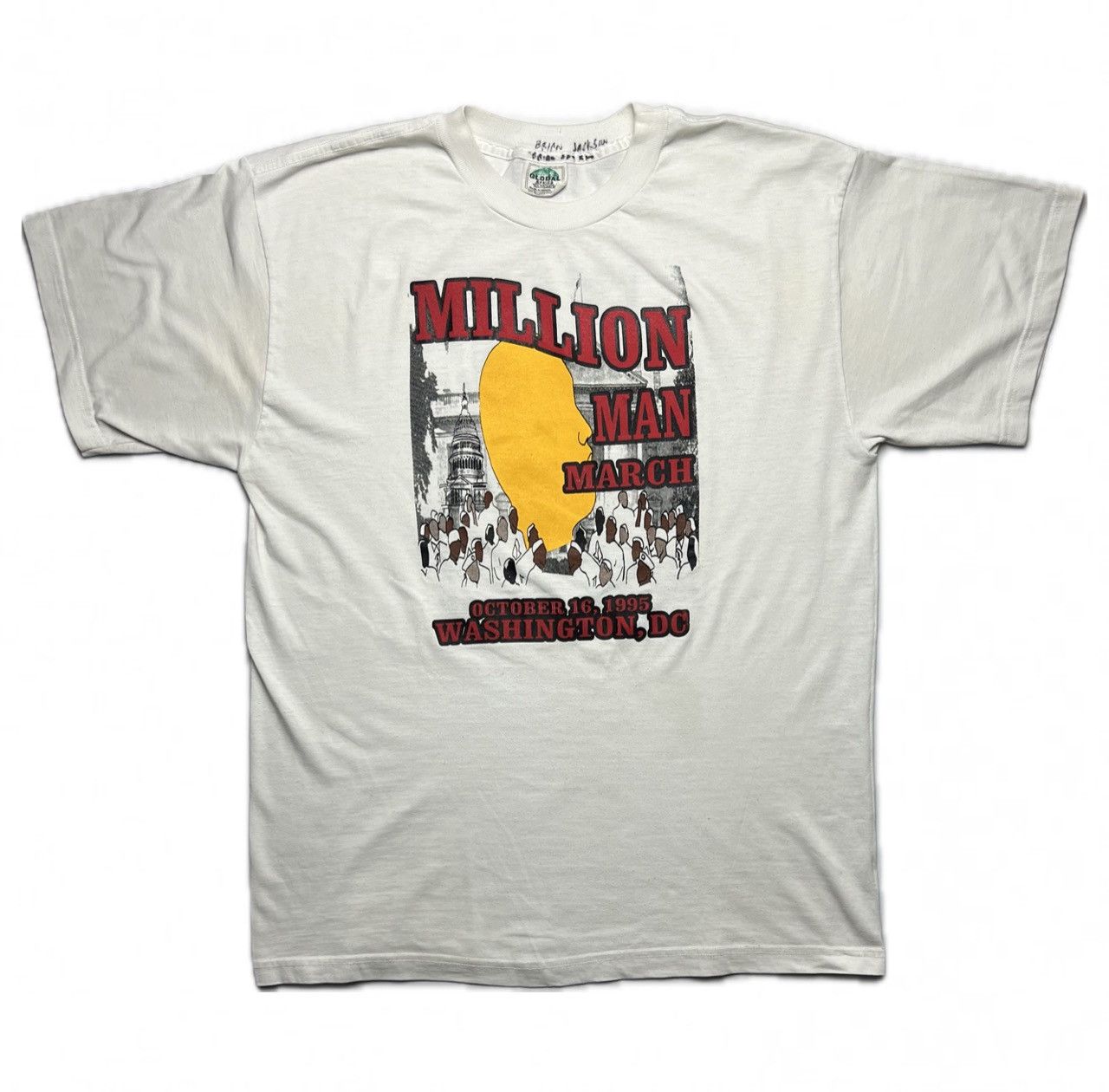 Rap Tees × Vintage 1995 Million Man March Tee Size US XL / EU 56 / 4 - 1 Thumbnail