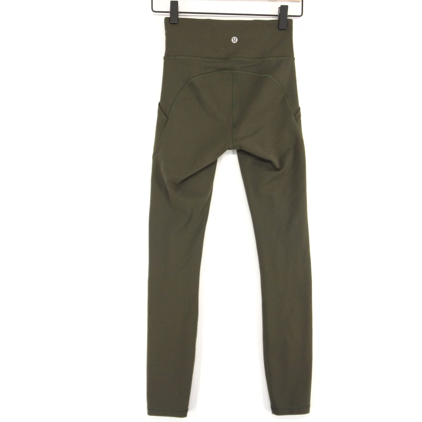 Lululemon Lululemon All The Right Places Leggings Womens 2 Dark Olive Pockets Lossless Activewear Luxtreme High Rise Tight Slim Skinny Inseam 25 in Size 26" / US 2 / IT 38 - 3 Thumbnail