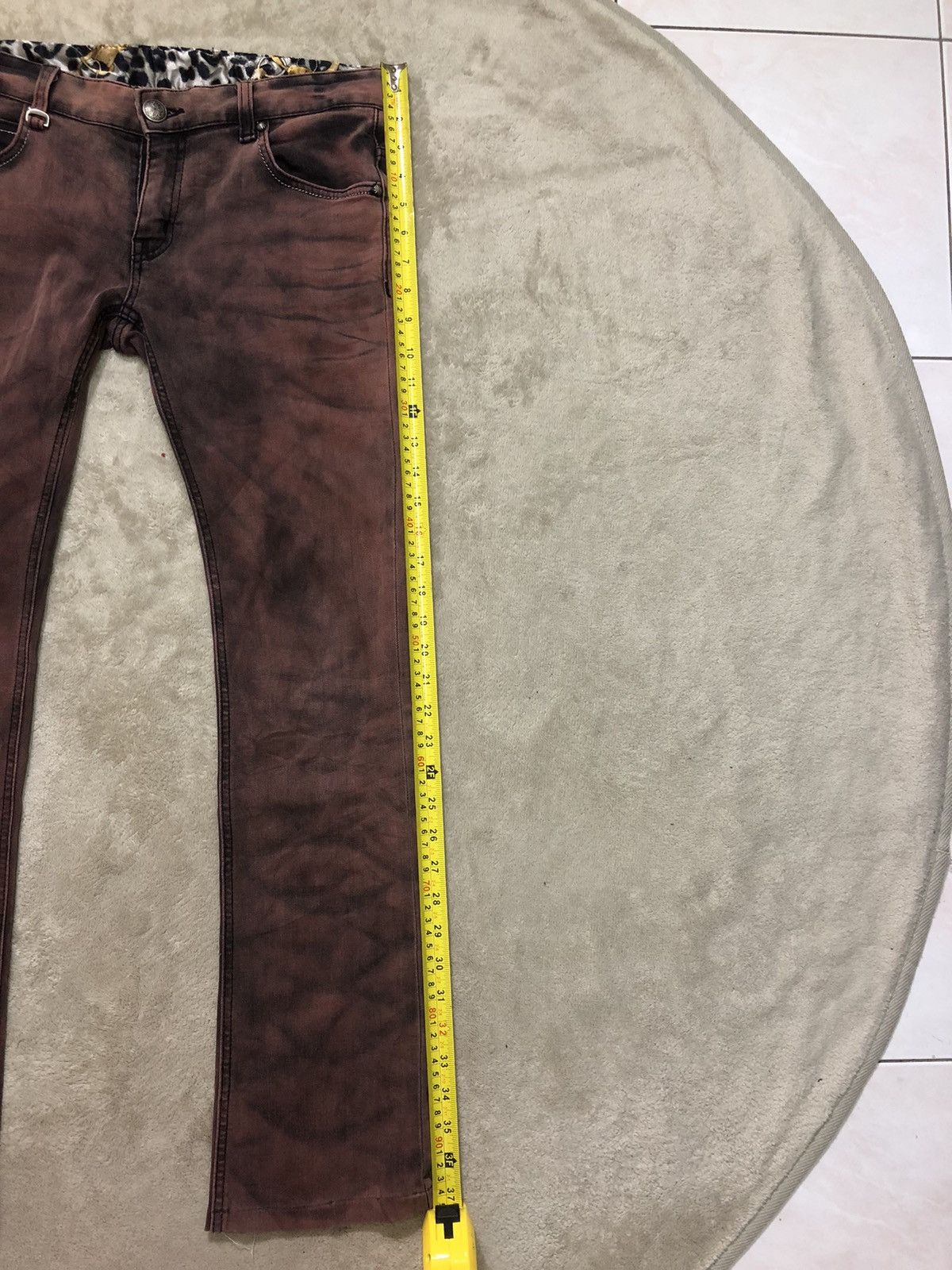 Vintage 🔥 Vintage Wild Party Burning Flame Punk Jeans Size US 31 - 12 Thumbnail