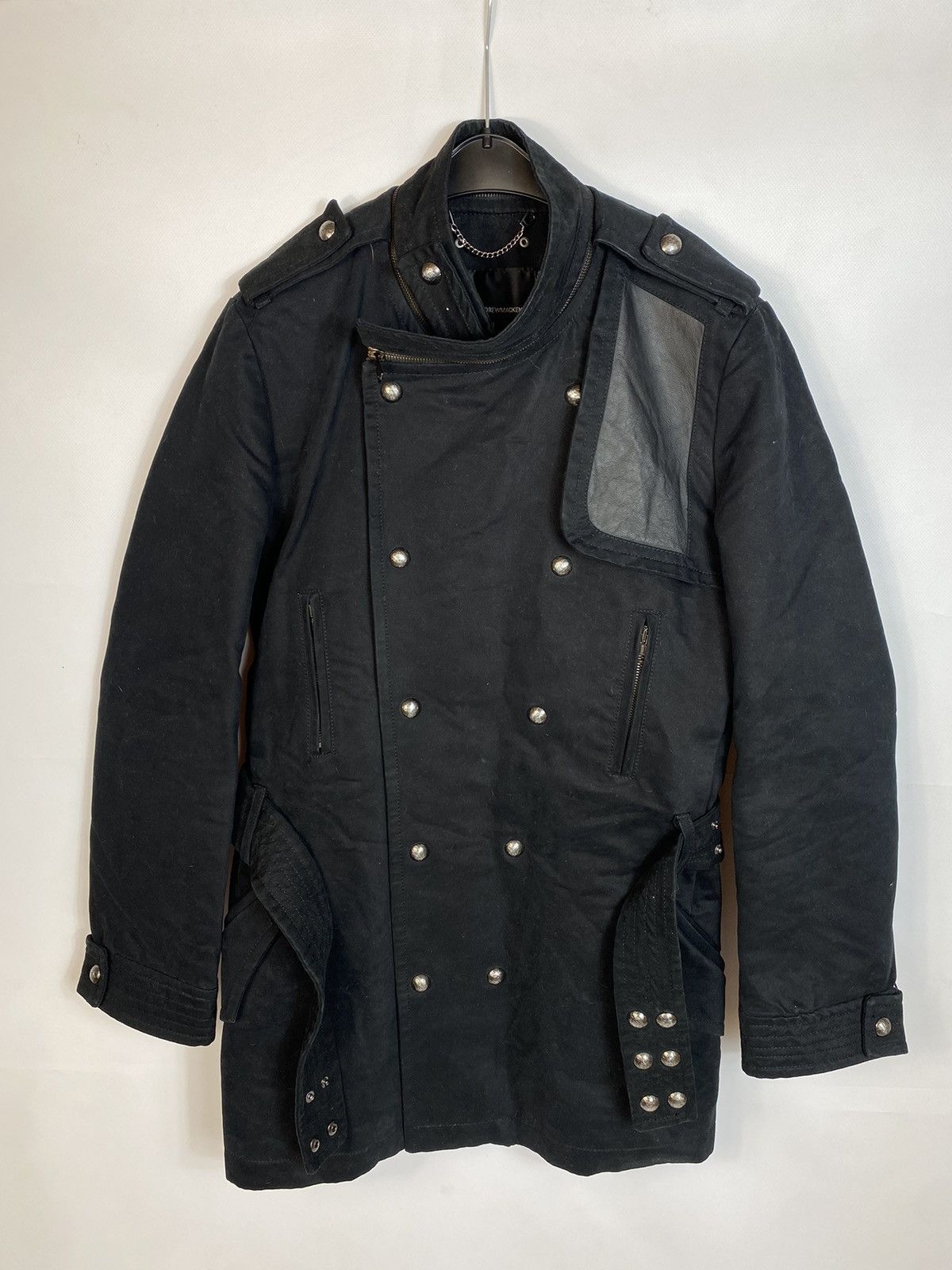image of Andrew Mackenzie Heavy Coat Gothic Darkness in Black, Men's (Size Medium)