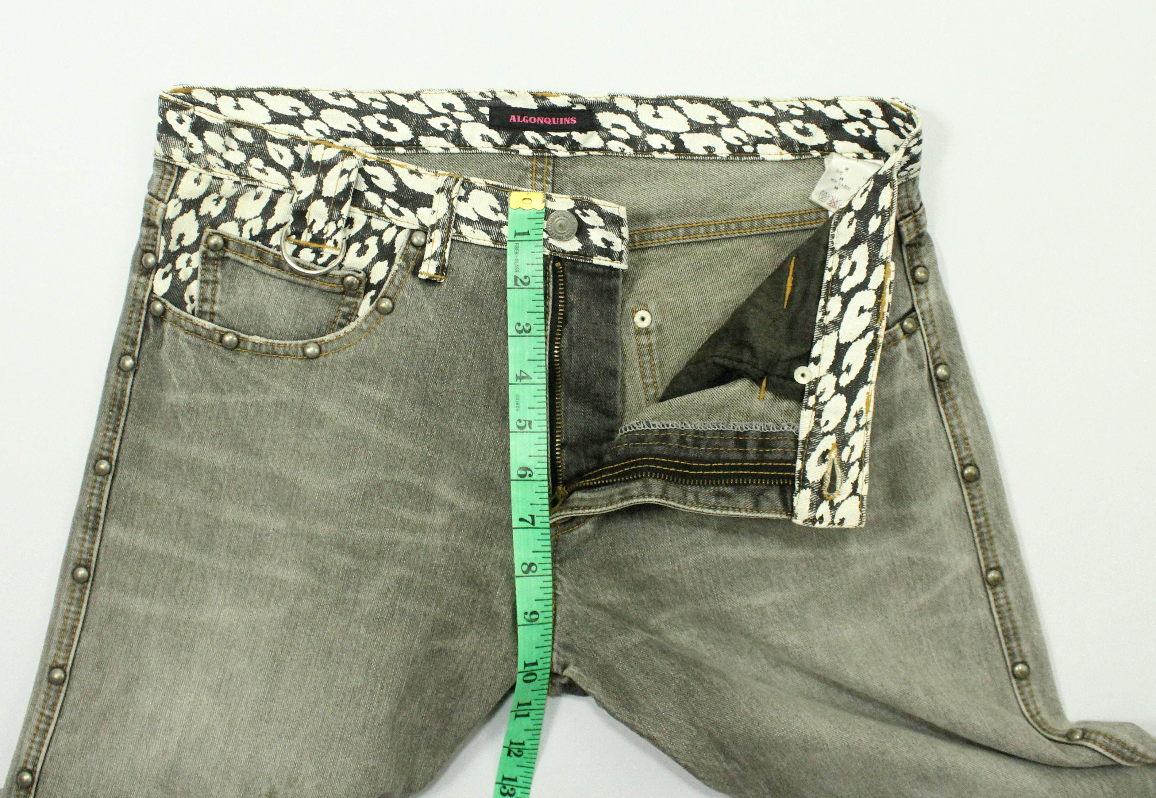 If Six Was Nine × In The Attic × Tornado Mart ALGONQUINS Denim Japanese Punk Gothic Grunge Outseam Riveted Size 32" / US 10 / IT 46 - 21 Thumbnail