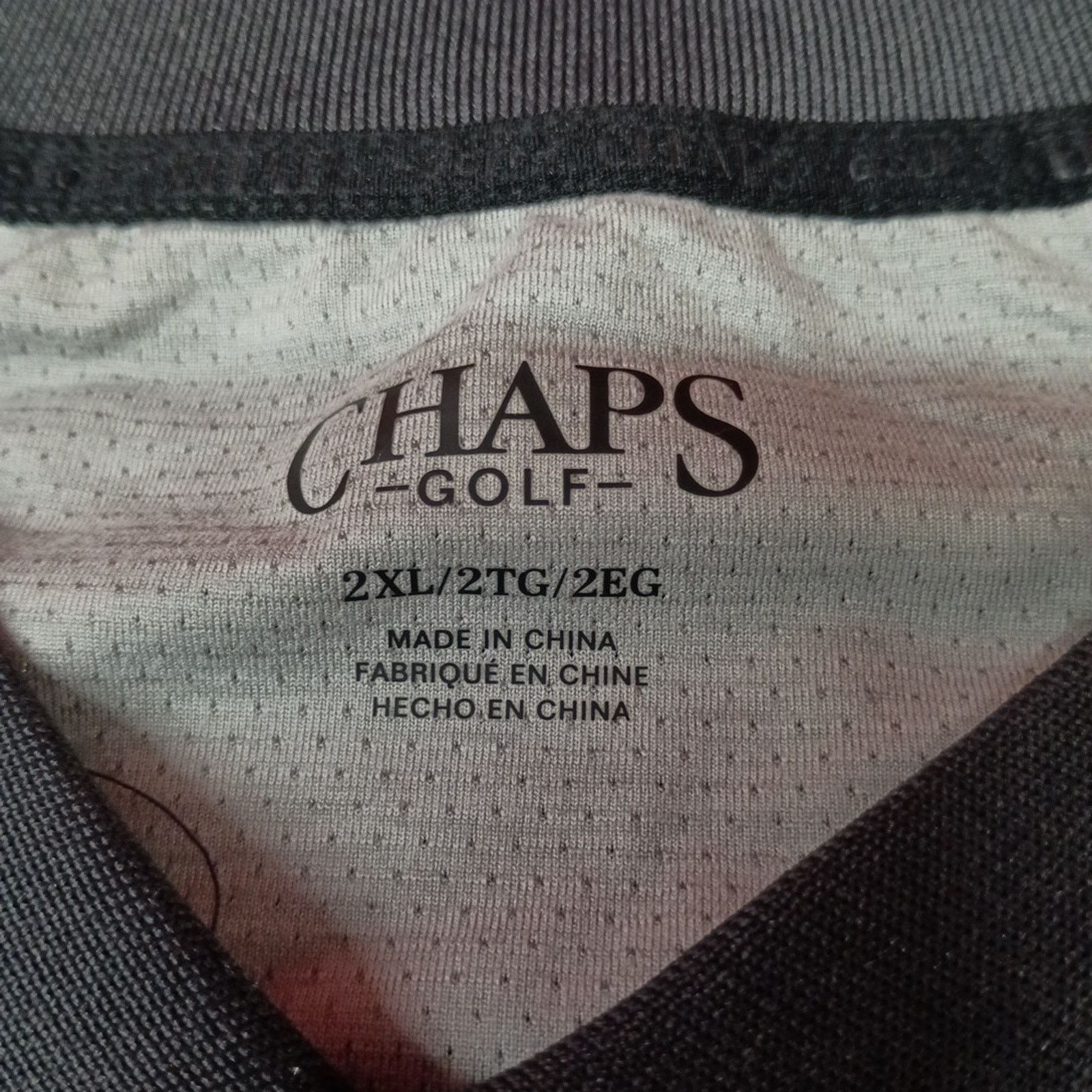 Chaps Chaps Golf Core Polo Shirt Men's 2XL Black 4-Way Stretch Size US XXL / EU 58 / 5 - 3 Thumbnail