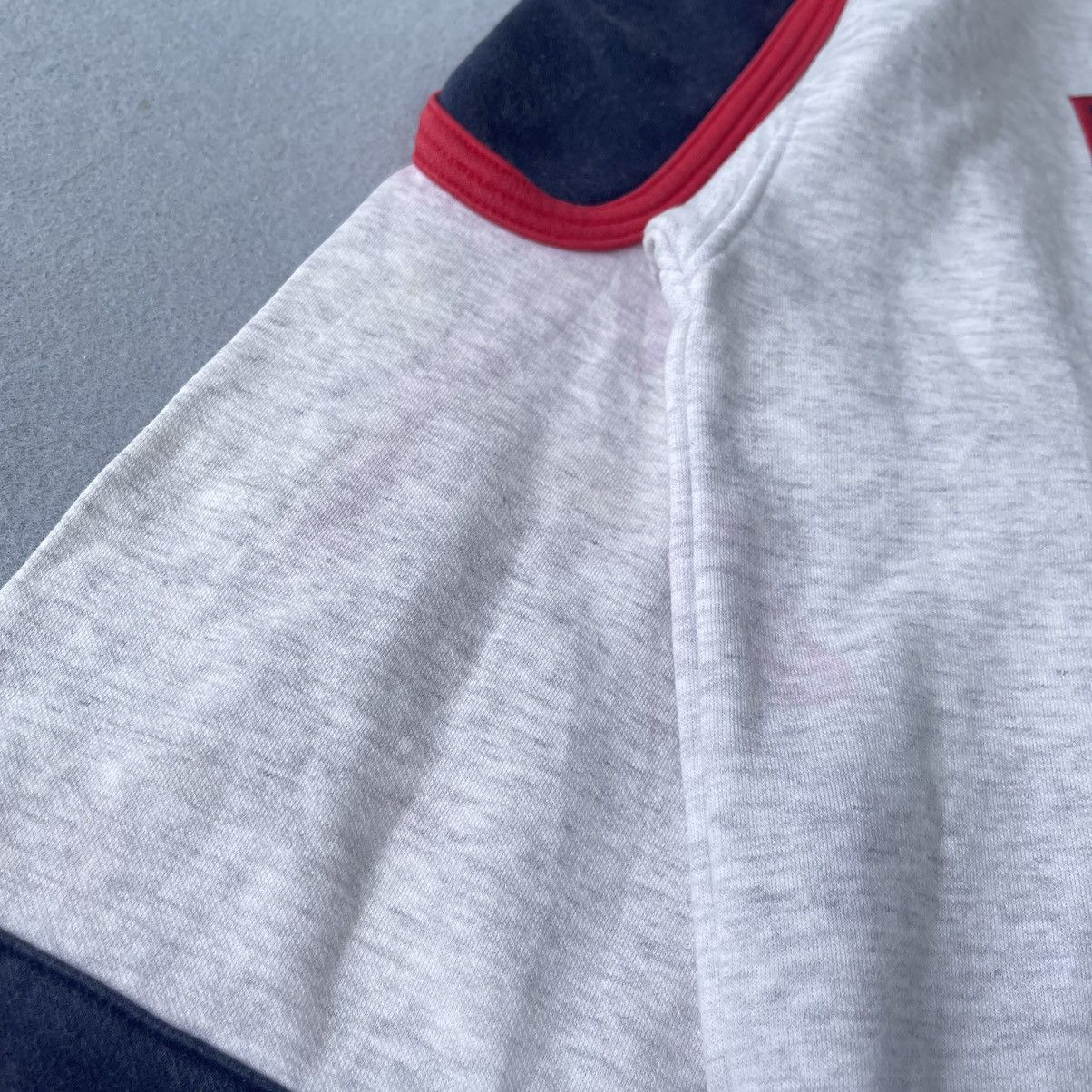 Wilson Vintage 90s Wilson Pro Staff Hoodie – Grey/Red/Navy Size US L / EU 52-54 / 3 - 4 Thumbnail
