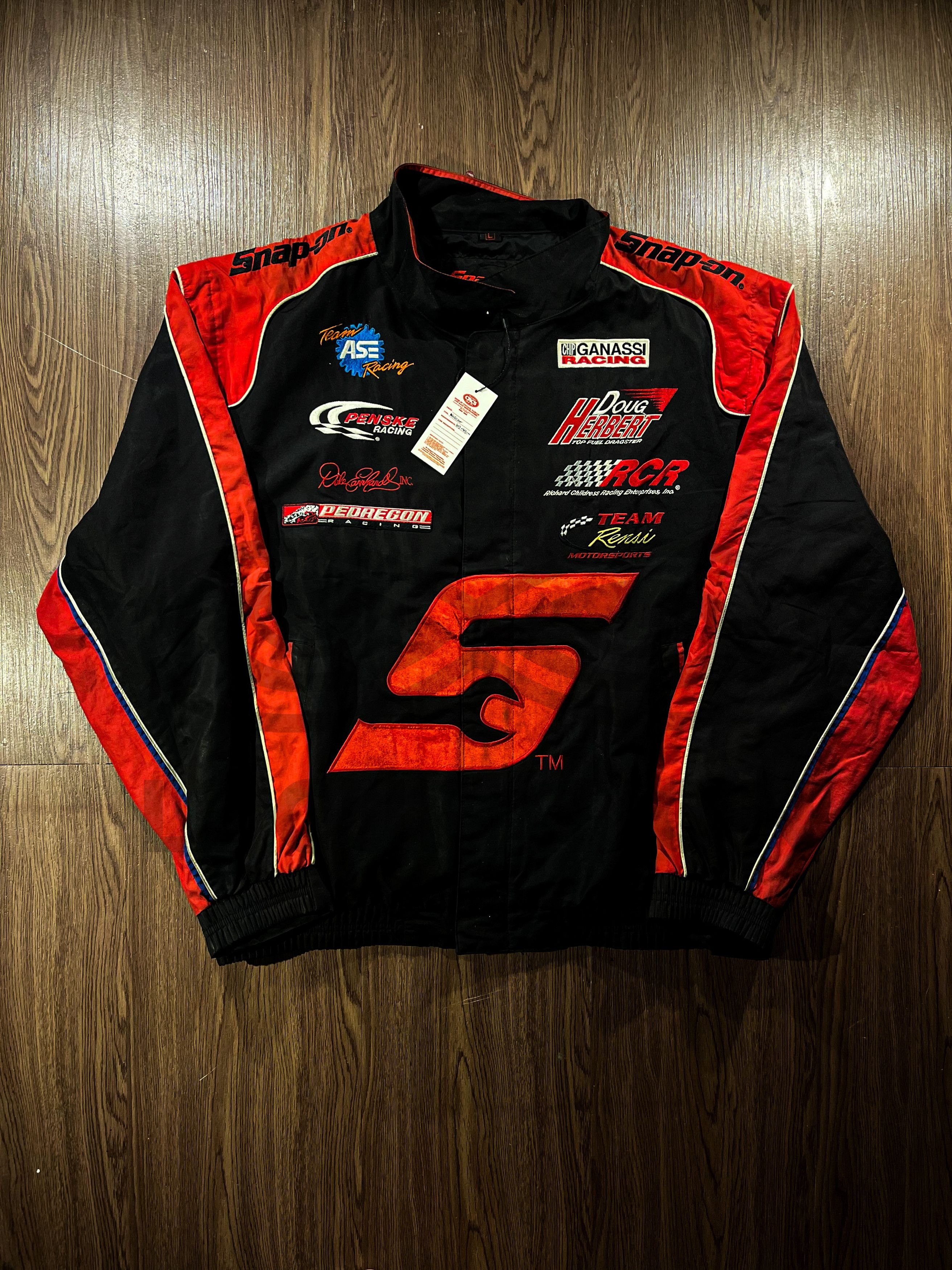 Other Vintage Nascar Snap On #5 Racing Jacket Size US XL / EU 56 / 4 - 1 Thumbnail