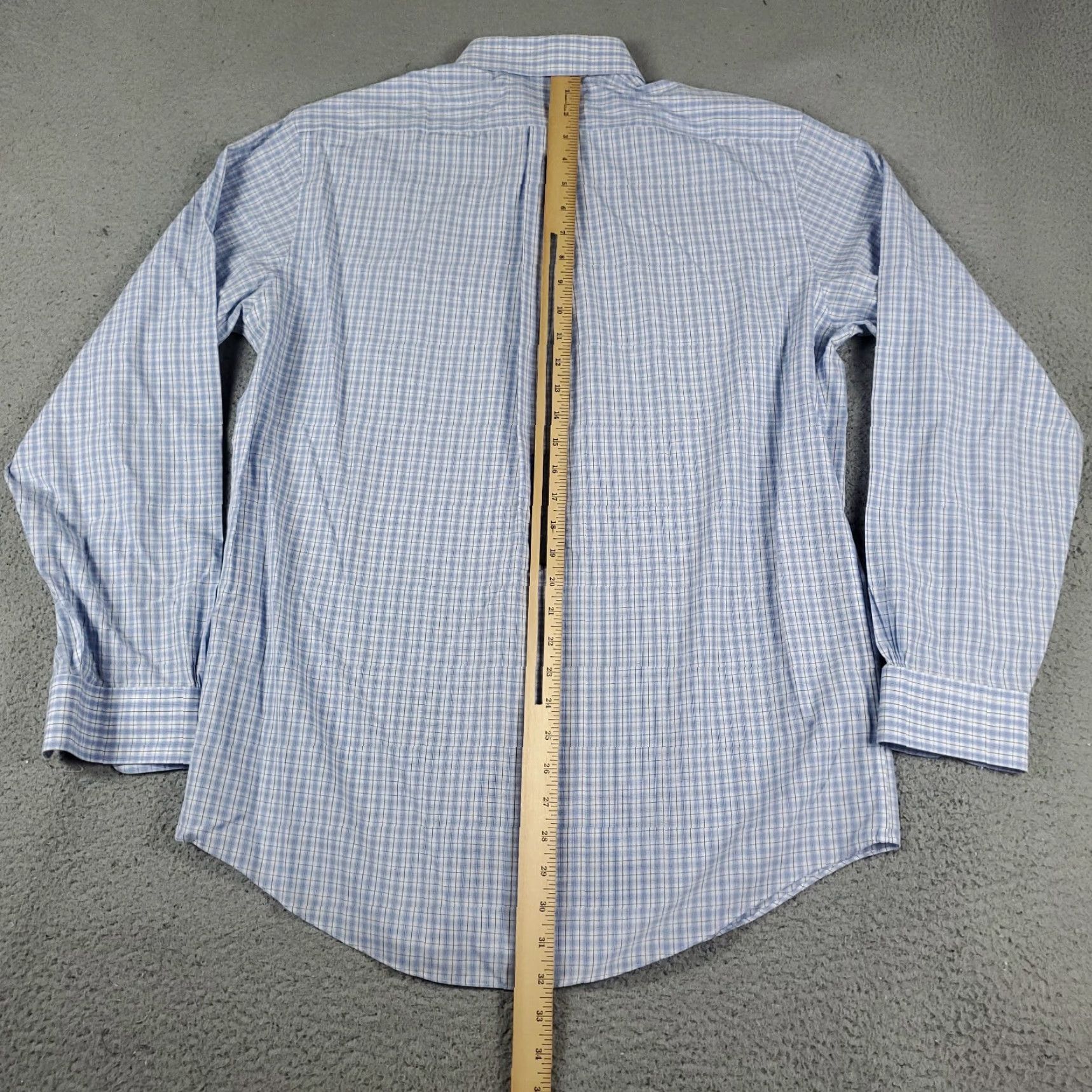 Brooks Brothers Brooks Brothers Shirt Mens Size 15.5 Blue Plaid Dress Button Up Long Sleeve Size 40R - 3 Thumbnail
