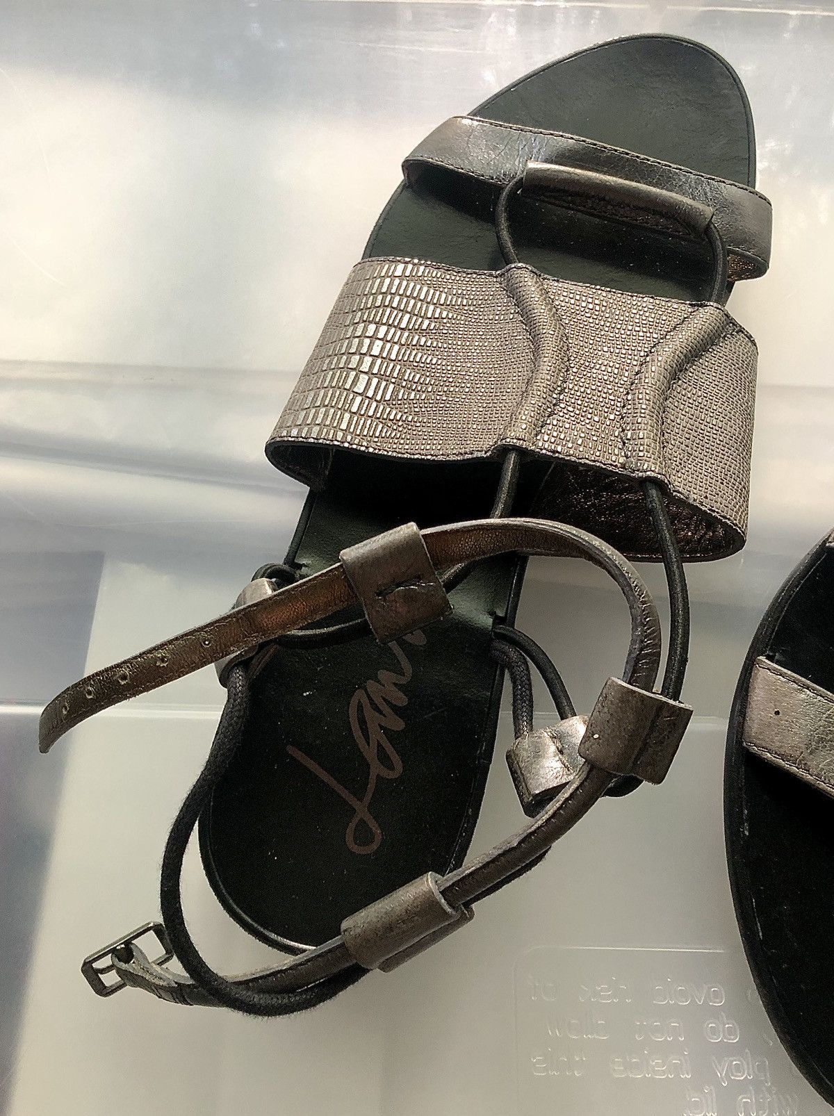 Lanvin Lanvin SS2011 Silver Leather Gladiator Sandals Size US 9.5 / IT 39.5 - 5 Thumbnail