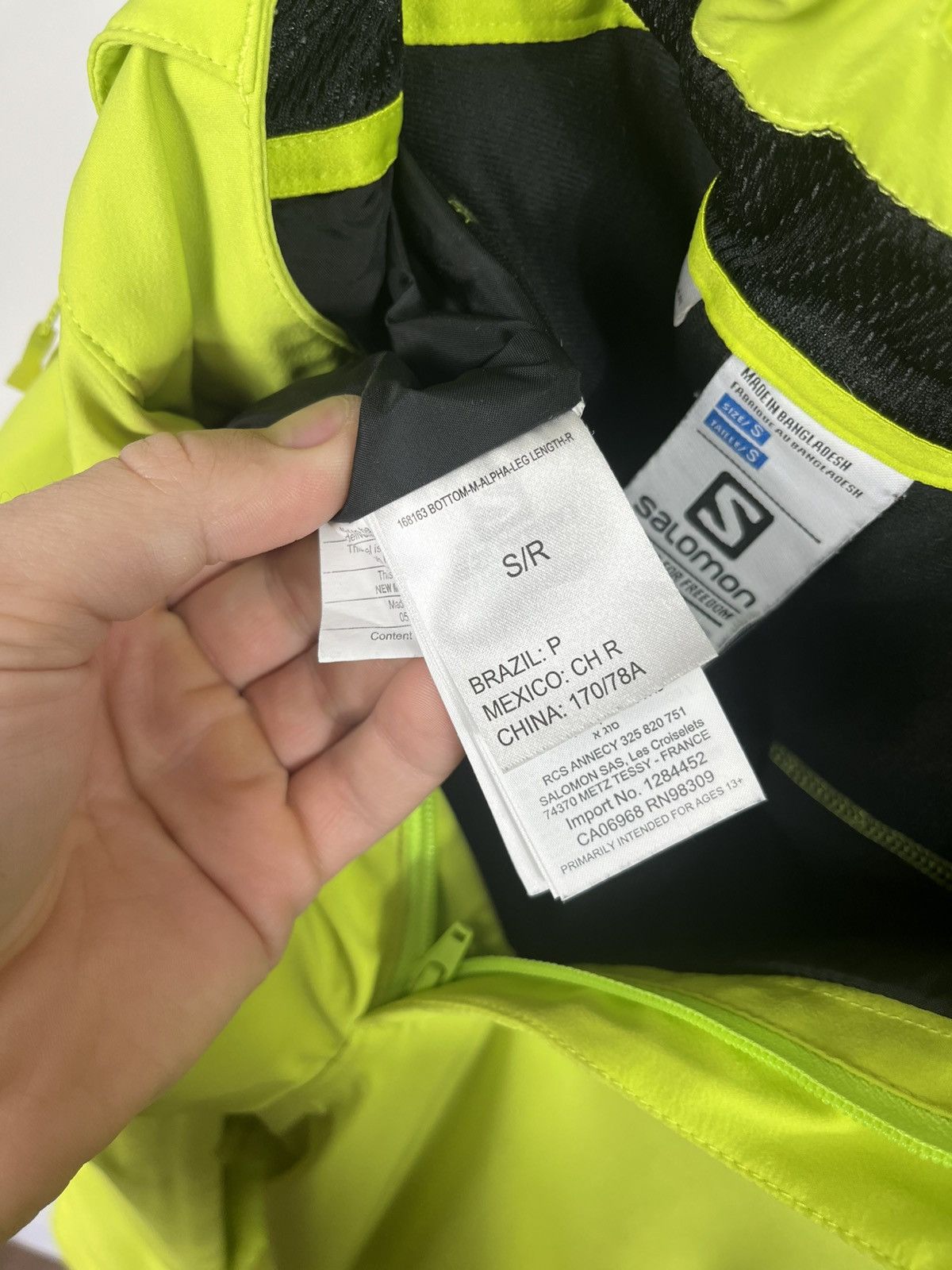 Salomon Salomon Ski Pants Yellow Snow Outdoor S AdvancedSkin Dry Size US 30 / EU 46 - 8 Thumbnail