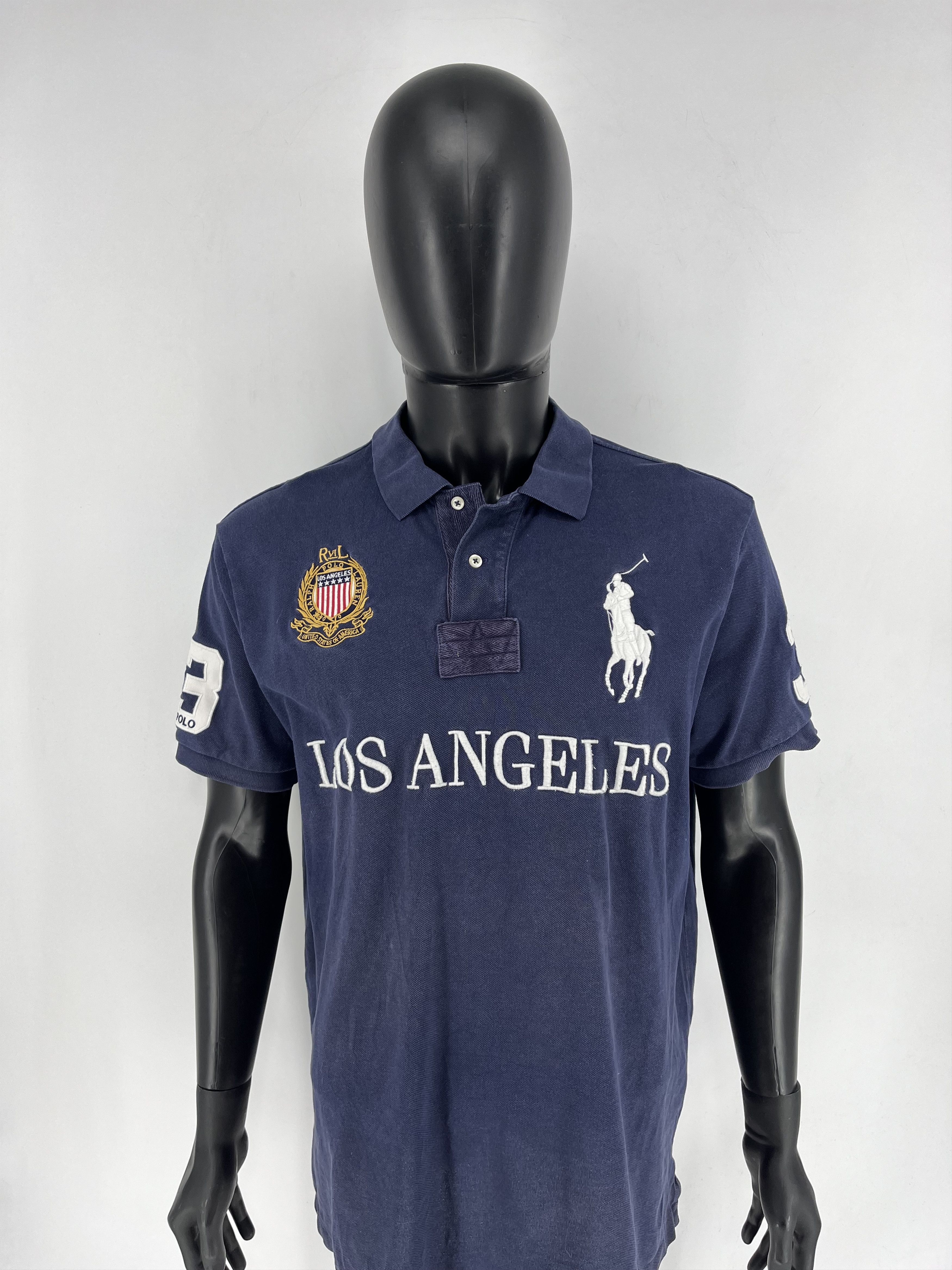 Polo Ralph Lauren × Ralph Lauren Vintag Polo Ralph Lauren Chief Keef Los Angeles Faded Tshirt Size US XL / EU 56 / 4 - 6 Thumbnail
