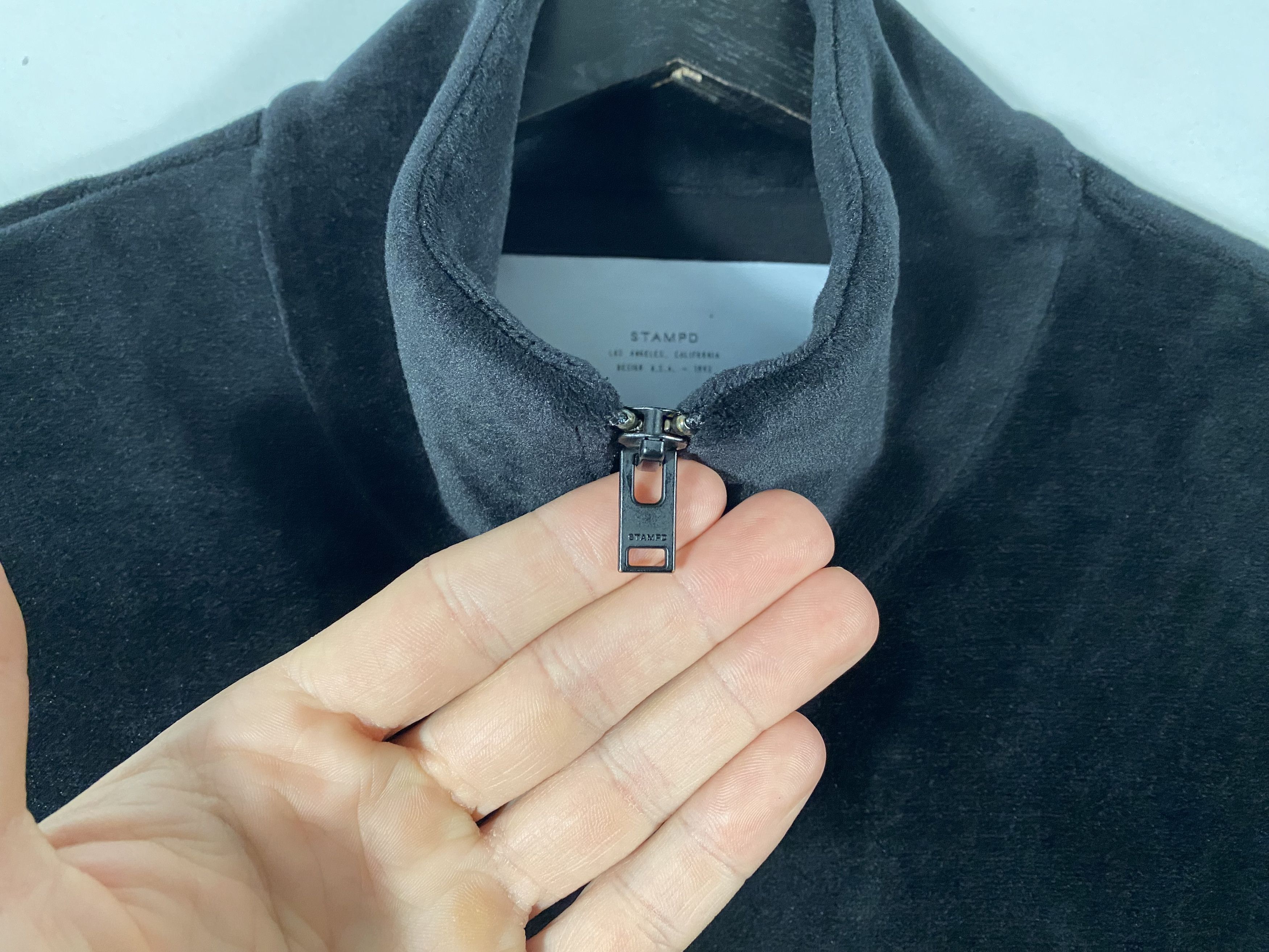 Stampd Stampd LA Heavy Velour Track Jacket black / gray Size US M / EU 48-50 / 2 - 3 Thumbnail