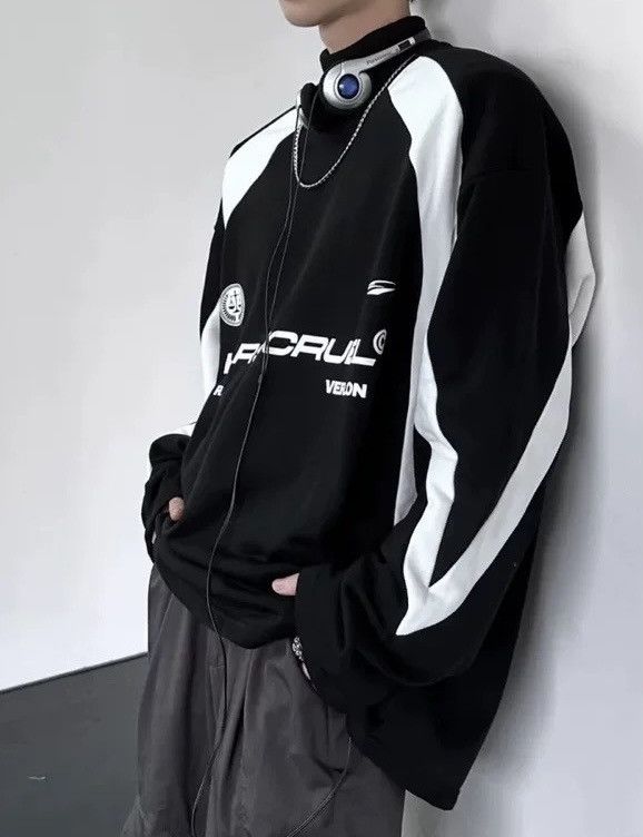 Japanese Brand × Vintage Avant garde retro fashion racer long sleeve shirt Size US M / EU 48-50 / 2 - 6 Thumbnail