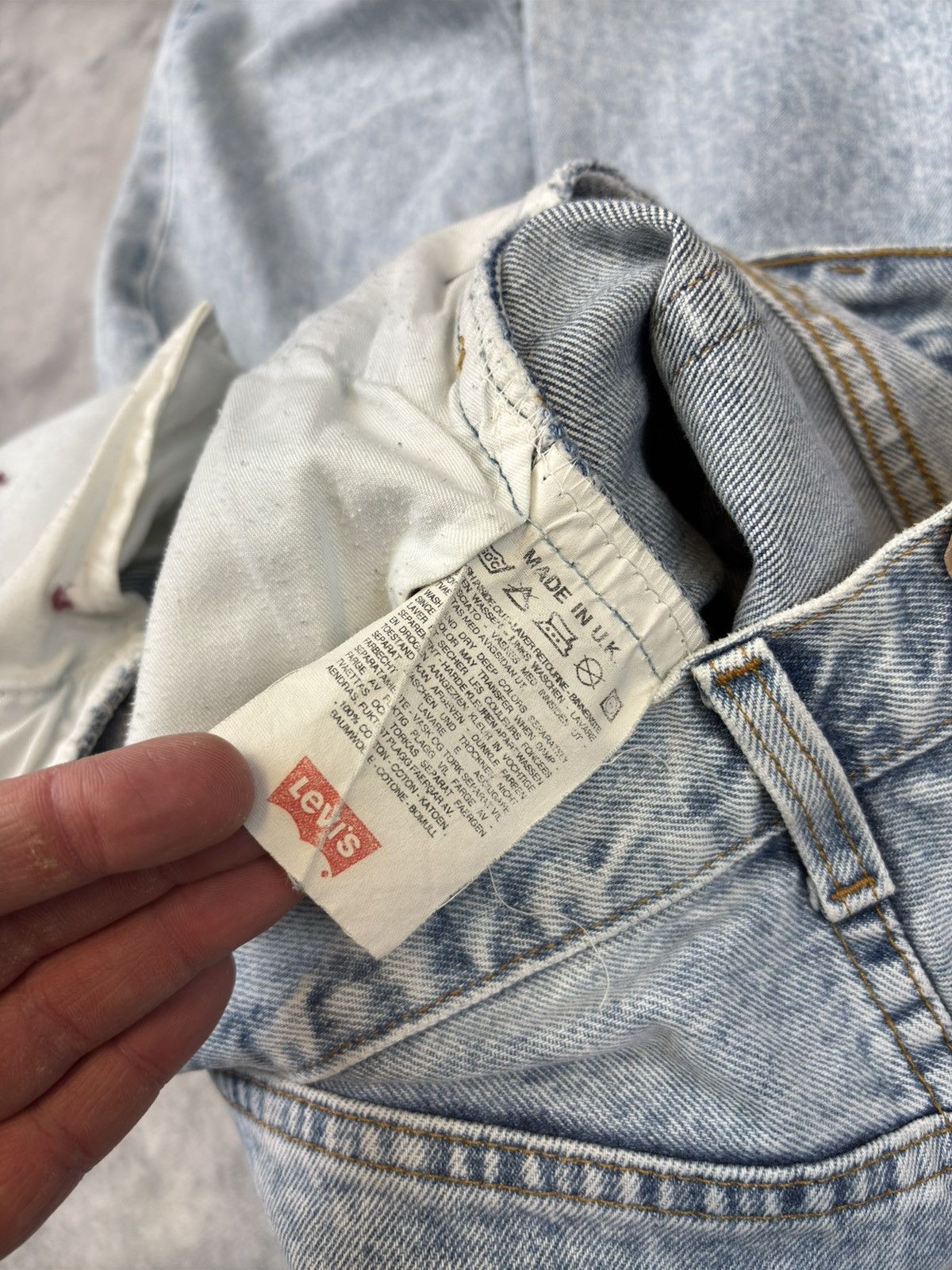 Levi's × Vintage Vintage Levis Jeans 508 Distressed Denim 1987 80s 90s pants Size US 33 - 5 Thumbnail