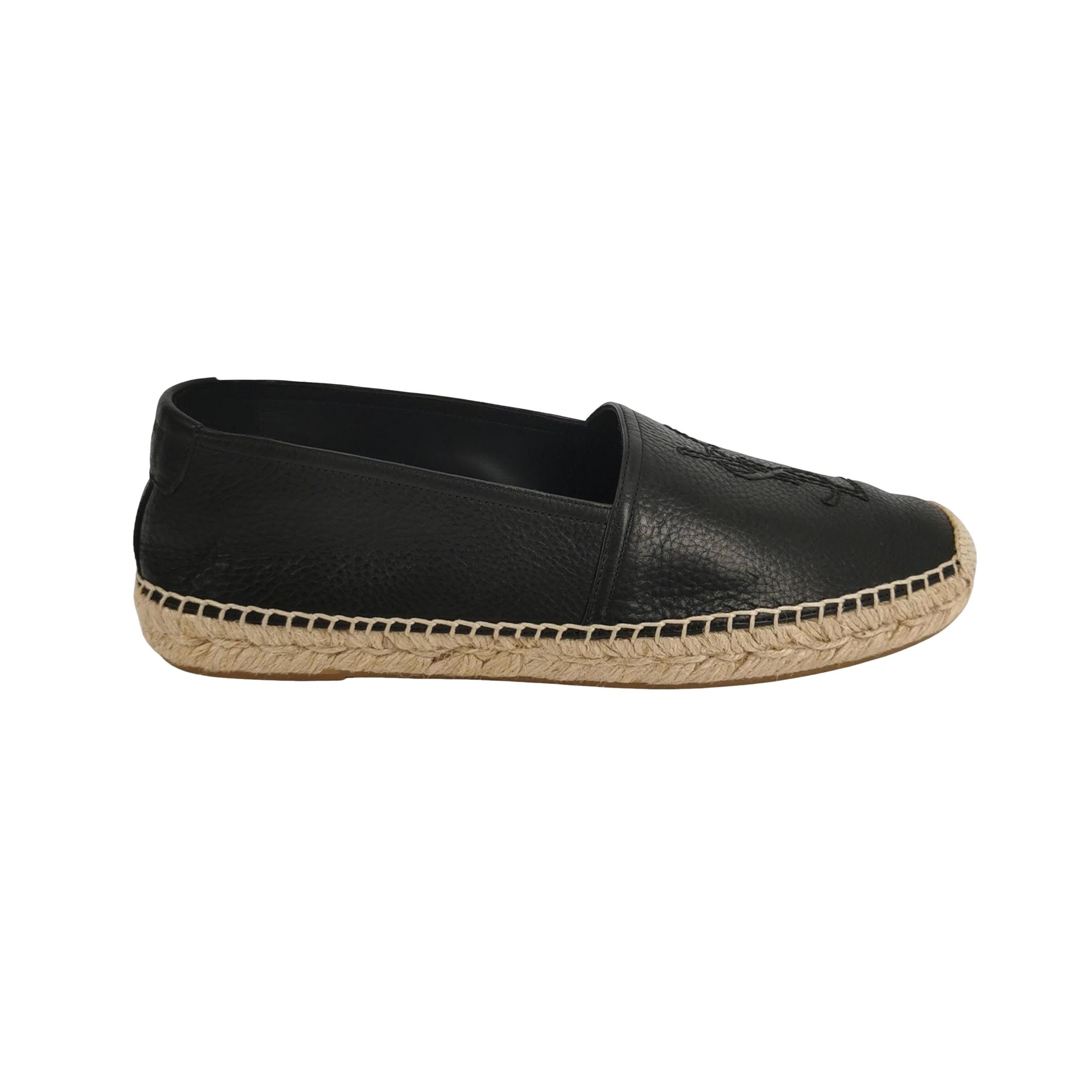 Saint Laurent Paris Saint Laurent Logo Leather Espadrilles 40.5 Size US 7 / EU 40 - 1 Thumbnail