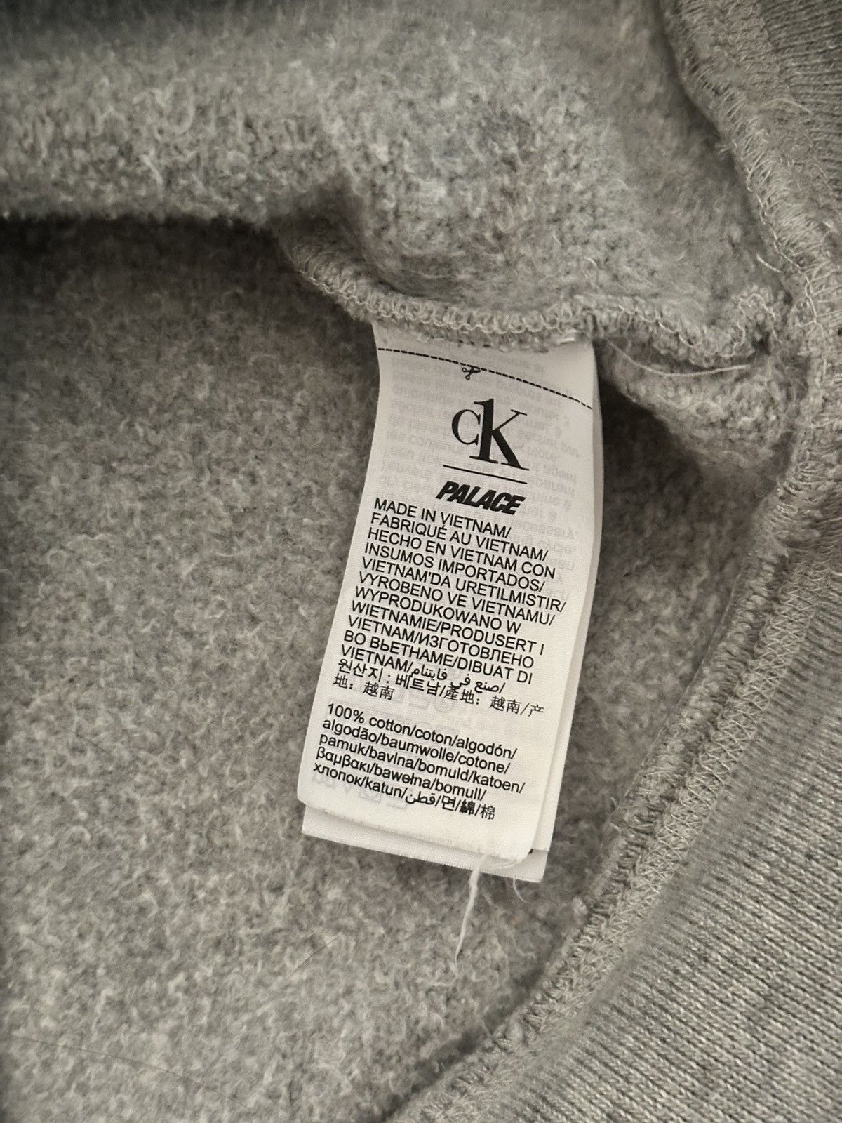 Palace CK1 Tri-Ferg Hood Light Grey Marl