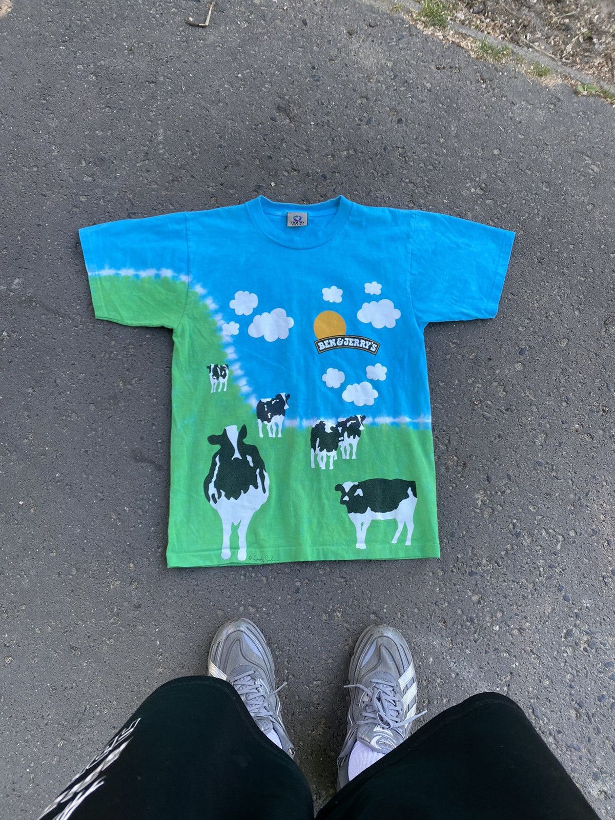 image of Liquid Blue Ben&jerry’S Single Stitch Tee, Men's (Size Medium)