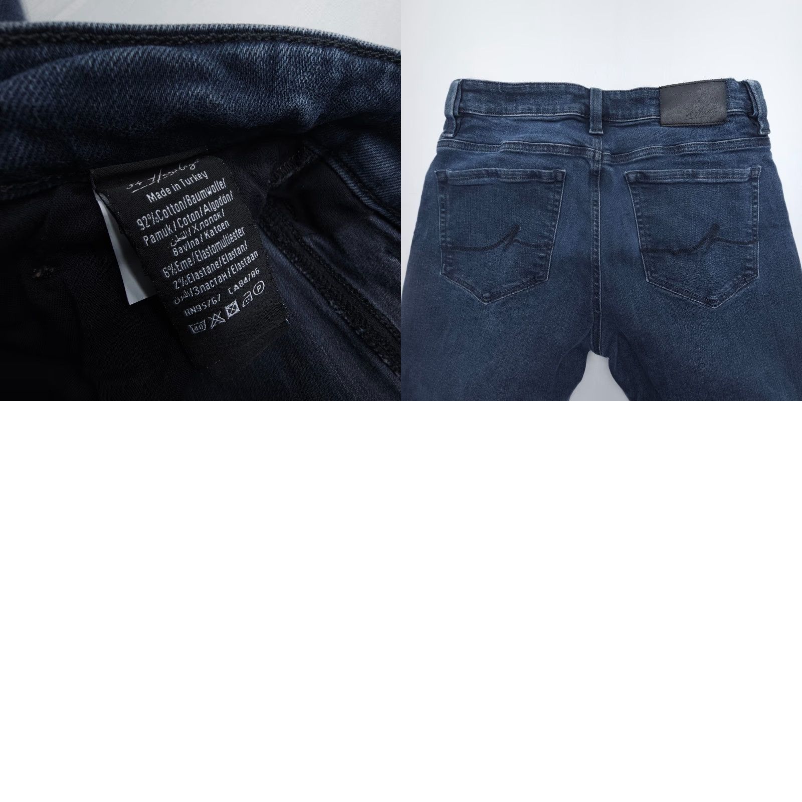 Vintage 34 Heritage Jeans Mens 34 Heritage Jeans Mid Rise Tapered 31 x 32 Dark Blue Slim 5-Pocket Denim Cotton Blend Shirt? Size US 31 - 8 Thumbnail