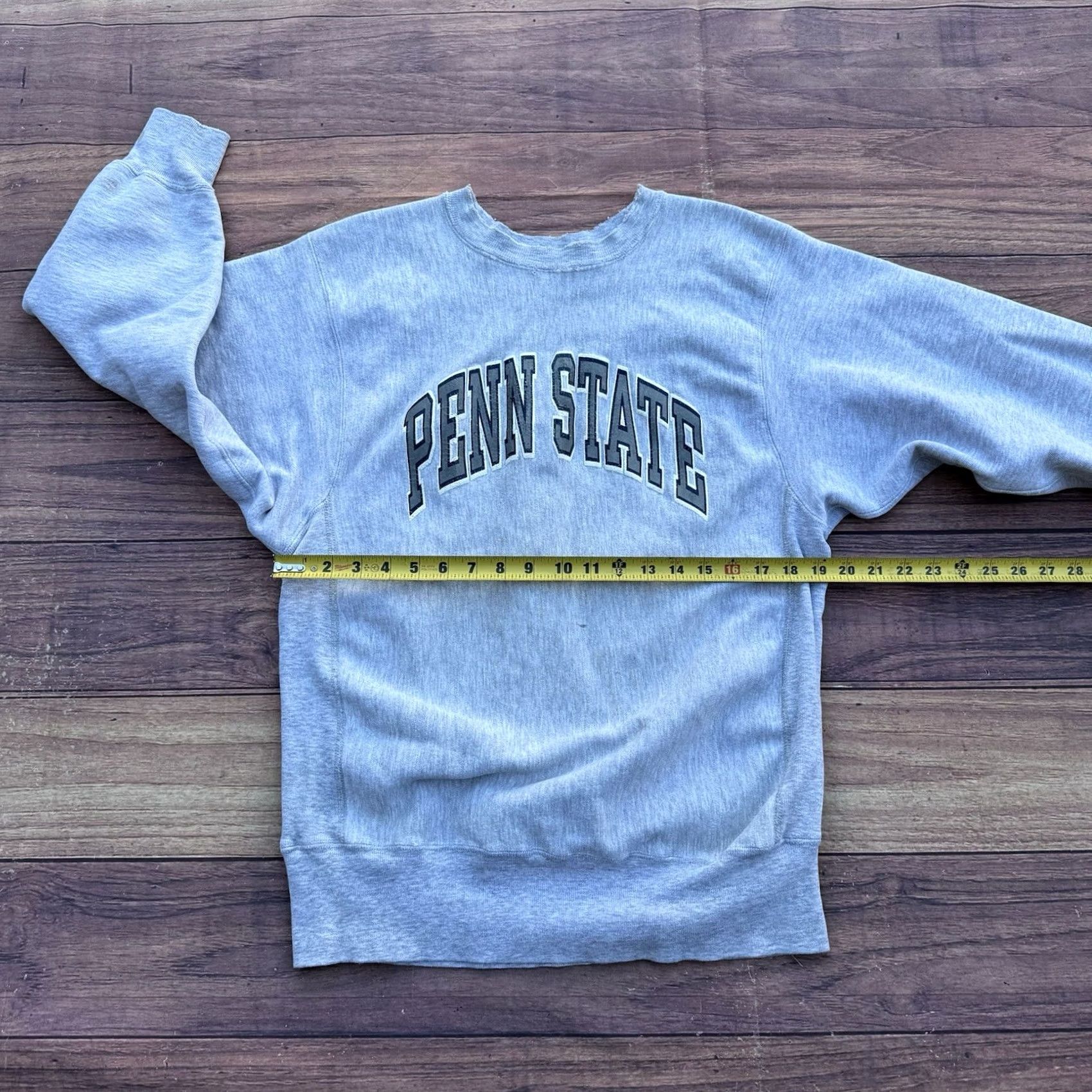 Champion VINTAGE Champion Penn State Reverse Weave Sweatshirt Mens XL Gray 90s Crew Neck Wrestling Size US XL / EU 56 / 4 - 2 Thumbnail