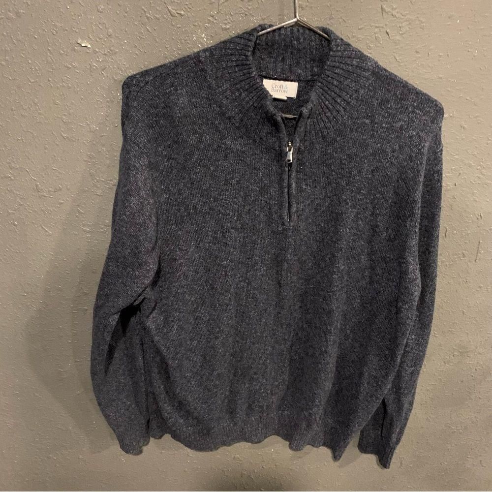 Croft & Barrow Croft & Barrow 3/4 Zipper Sweater Size US XXL / EU 58 / 5 - 1 Thumbnail
