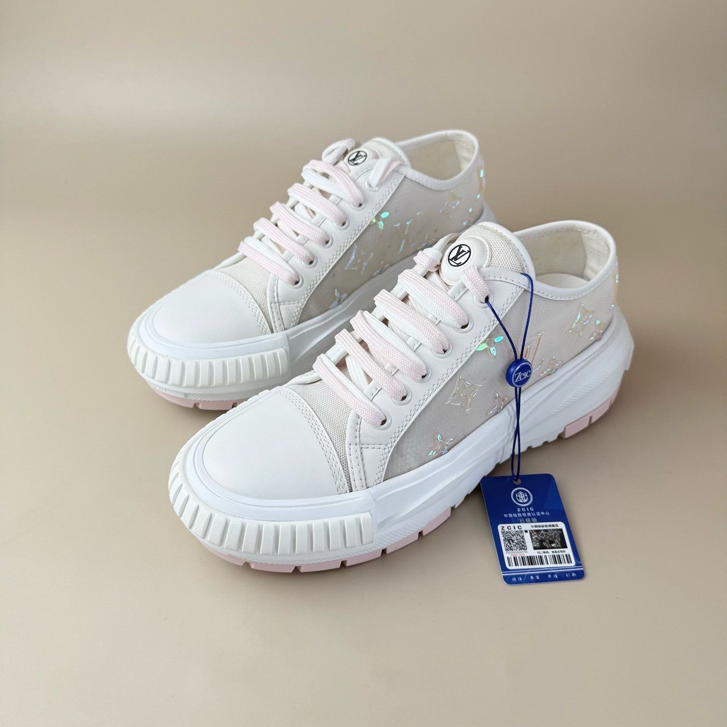 Louis Vuitton Louis Vuitton Laser Monogram Biscuit Shoes Size US 7 / IT 37 - 1 Thumbnail