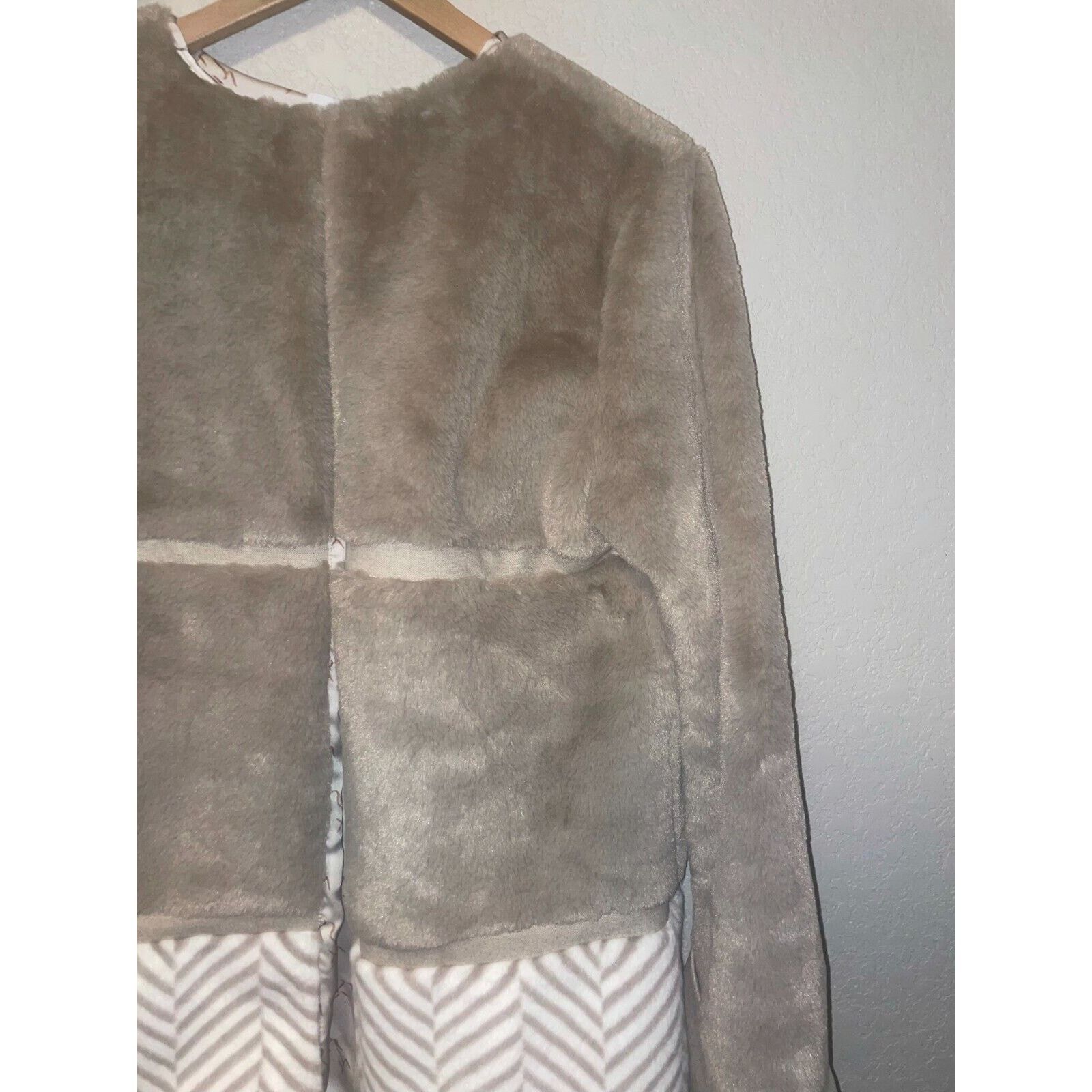 Other Womens Olympiah Coat Selle Two-Tone Fur Jacket Beige Small Size S / US 4 / IT 40 - 2 Thumbnail