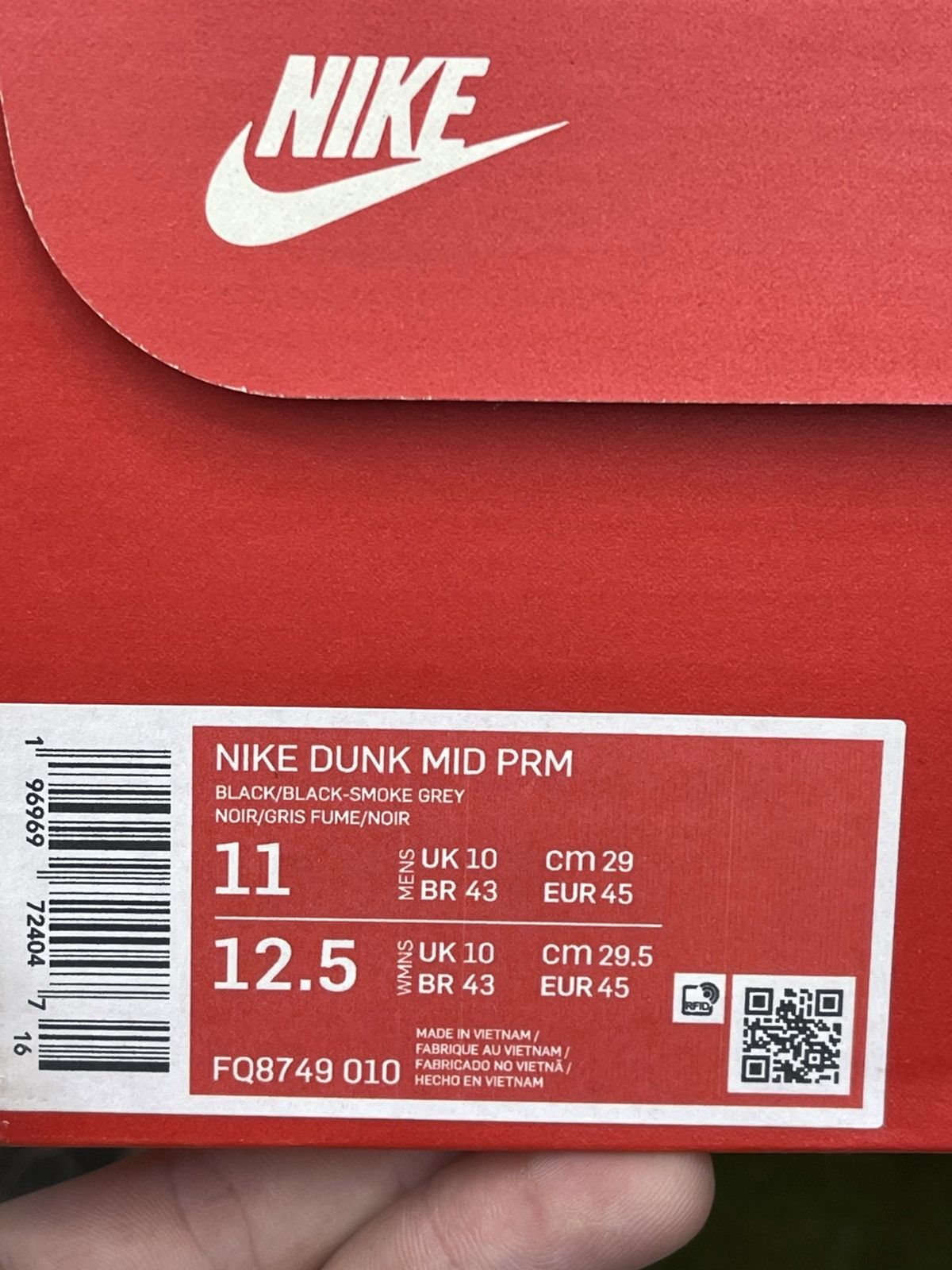 Nike Size 11 - Nike Dunk Mid Halloween Headless Horseman Size US 11 / EU 44 - 11 Thumbnail