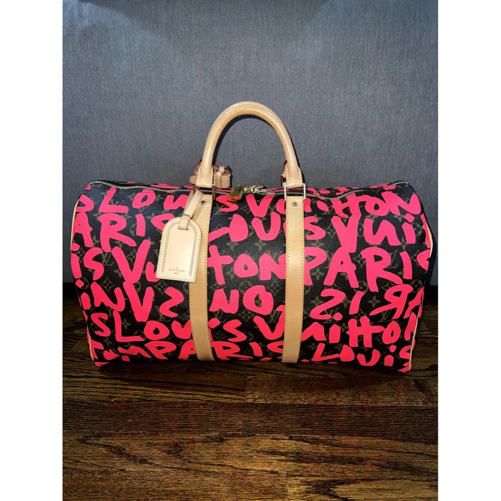 Louis Vuitton Louis Vuitton Keepall Graffiti Pink Jacobs Travel Bag Size ONE SIZE - 2 Thumbnail