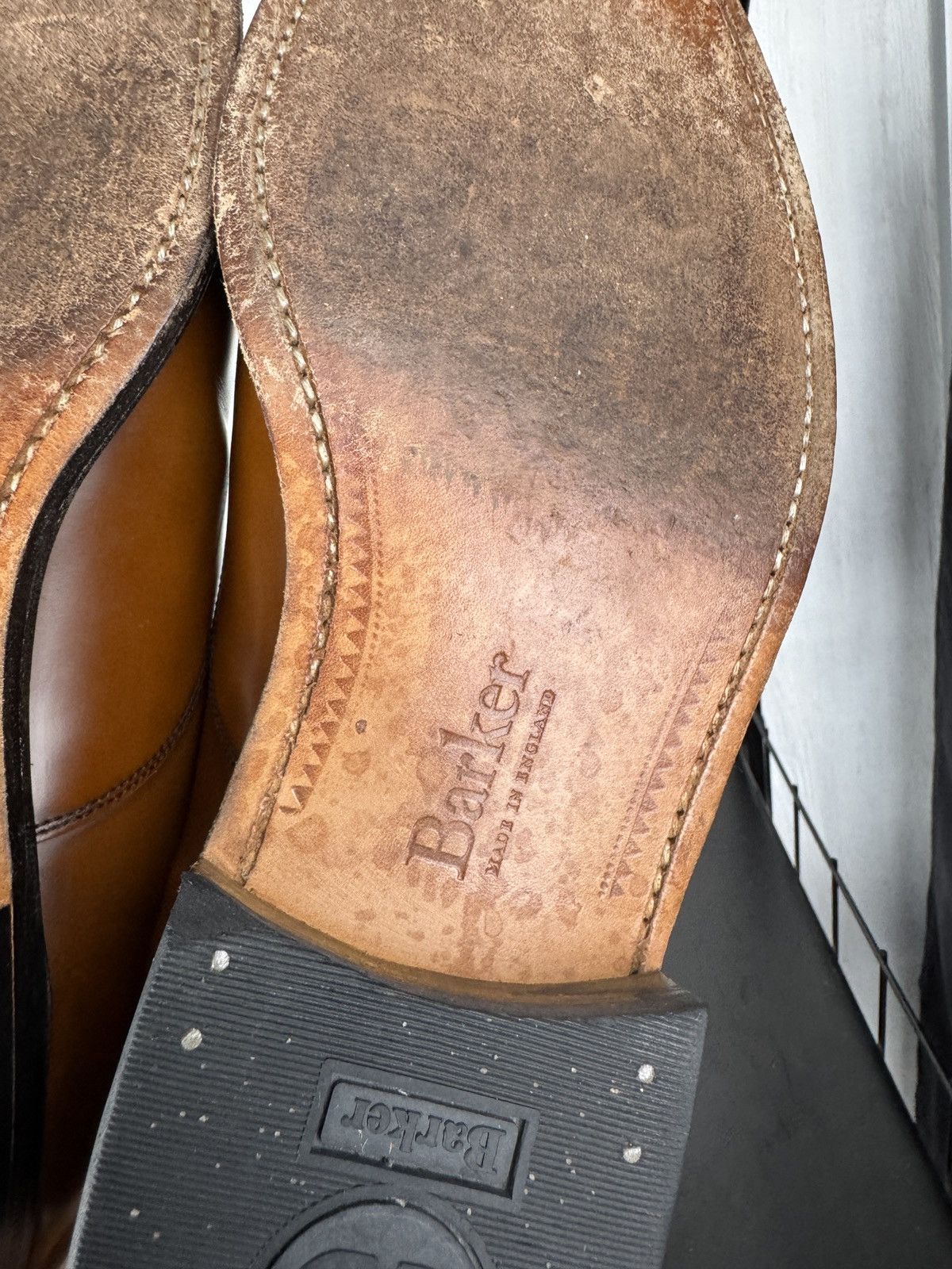 Barker Barker mens brown leather oxford formal shoes size 7.5UK Size US 8.5 / EU 41-42 - 14 Thumbnail