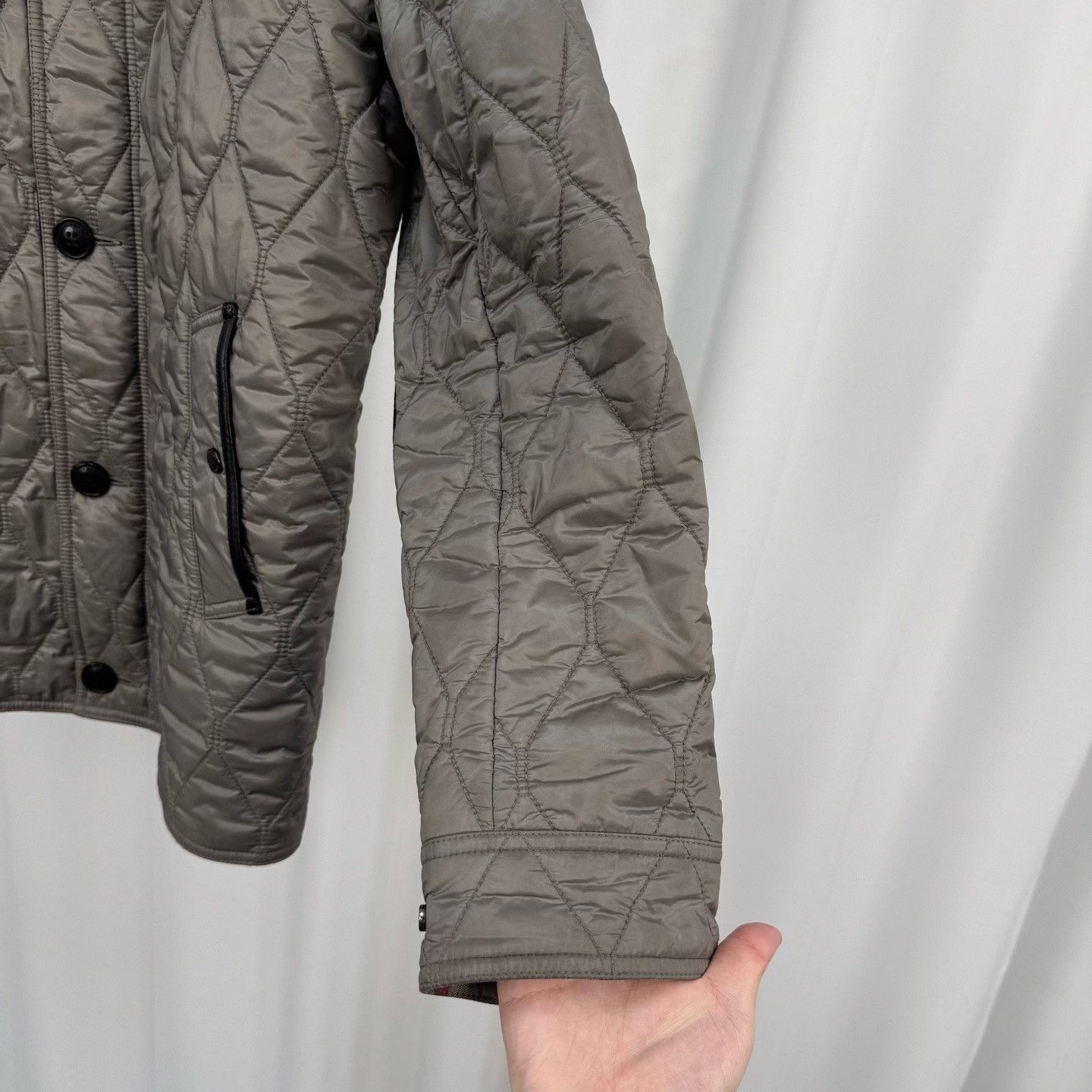 Burberry Burberry Corduroy Collar Quilted Check Coat Size US M / EU 48-50 / 2 - 4 Thumbnail