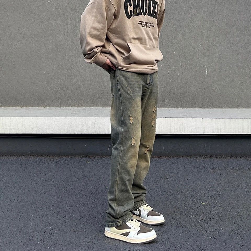 Japanese Brand × Vintage Slim Jeans Men Street Vintage Washed-out Skinny Vaqueros Size US 29 - 5 Thumbnail