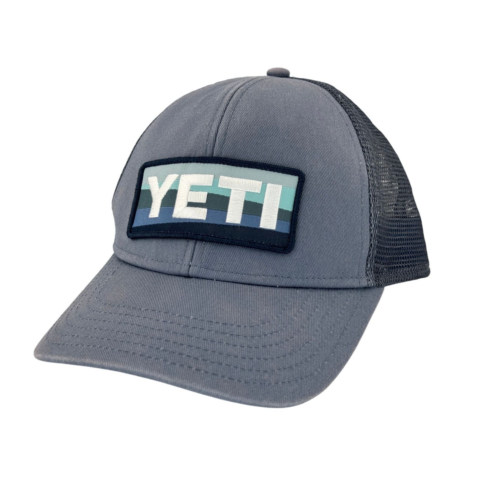 Yeti Yeti Blue Sunrise Badge Hat - Snapback Trucker Cap Size ONE SIZE - 1 Thumbnail