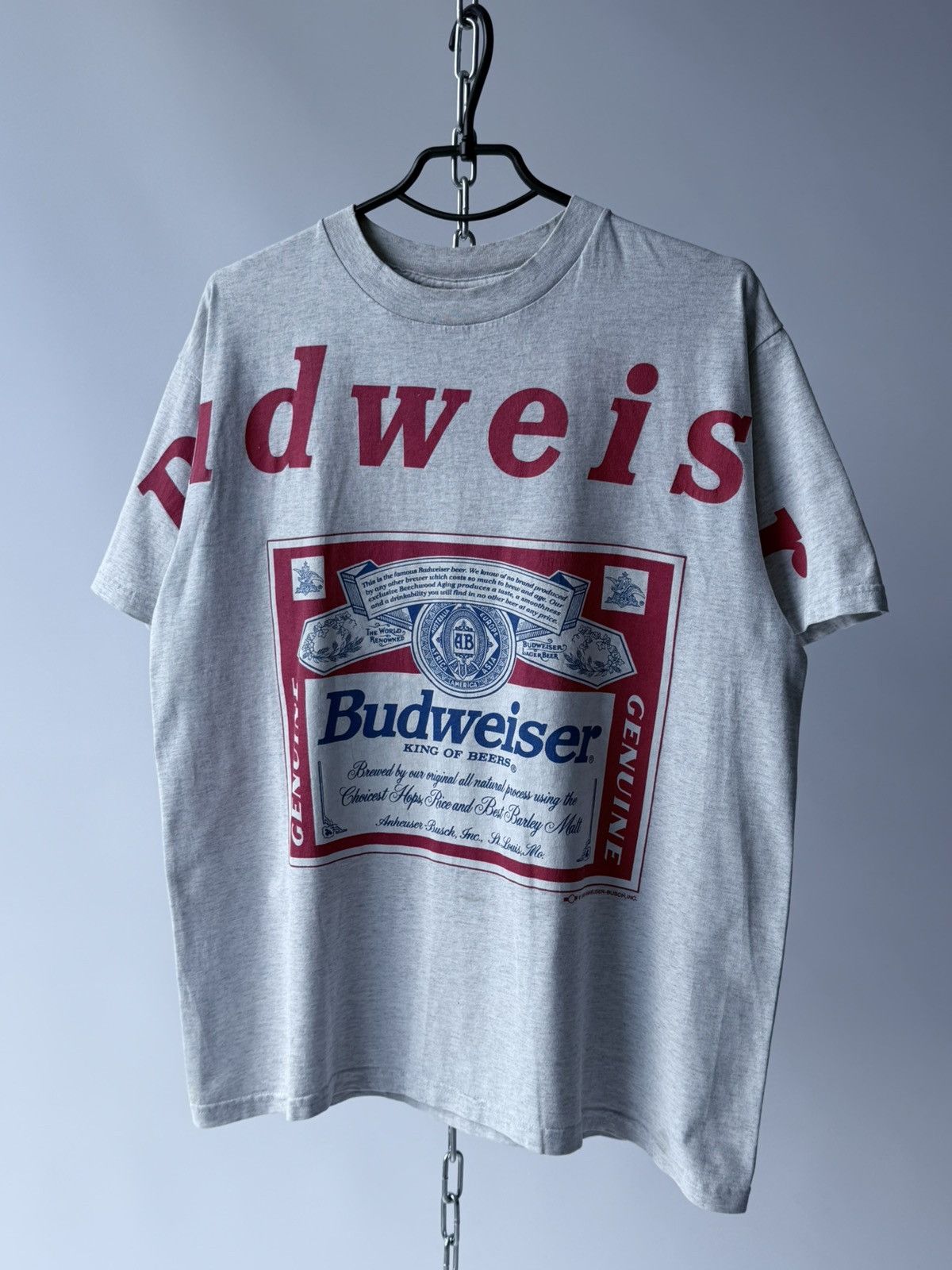 Budweiser Vintage 1995 Budweiser Promo T-Shirt Tee Size US L / EU 52-54 / 3 - 2 Thumbnail