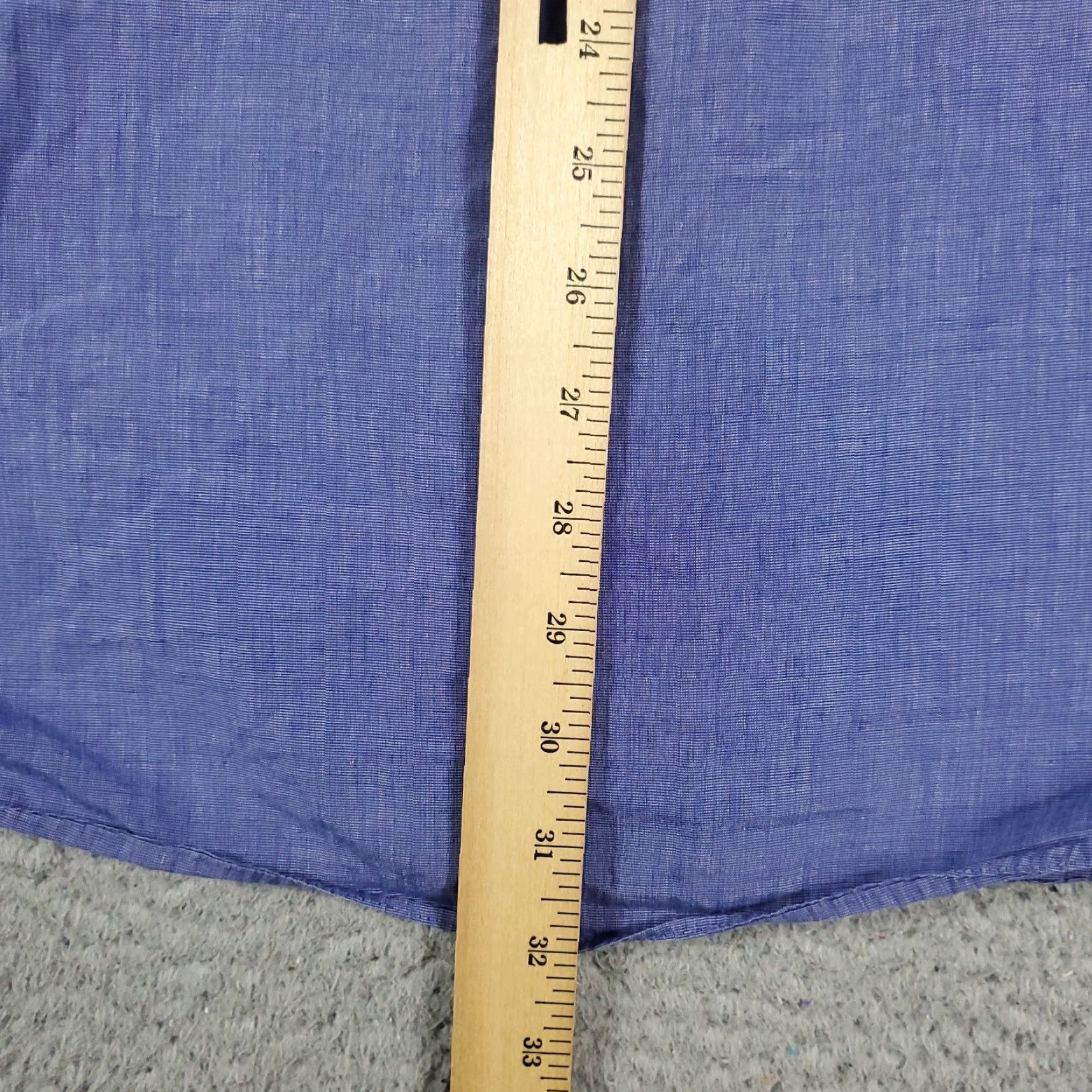 Brooks Brothers Brooks Brothers Shirt Mens Size 16.5 Blue Dress Button Long Sleeve Regular Cuff Barrel Collared Neck Size 42R - 4 Thumbnail