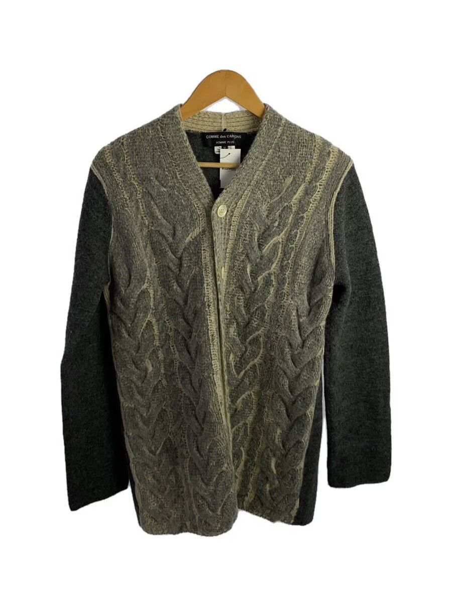 Comme des Garcons × Comme des Garcons Homme Plus Cable Knit Wool Cardigan - Comme Des Garcons Size US M / EU 48-50 / 2 - 1 Thumbnail