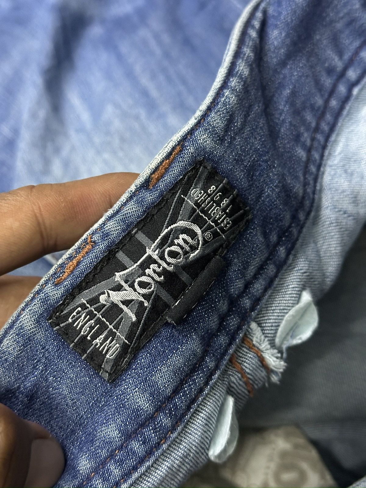 Japanese Brand Distress Norton Bike Fashion🎌💥 Size US 34 / EU 50 - 10 Thumbnail