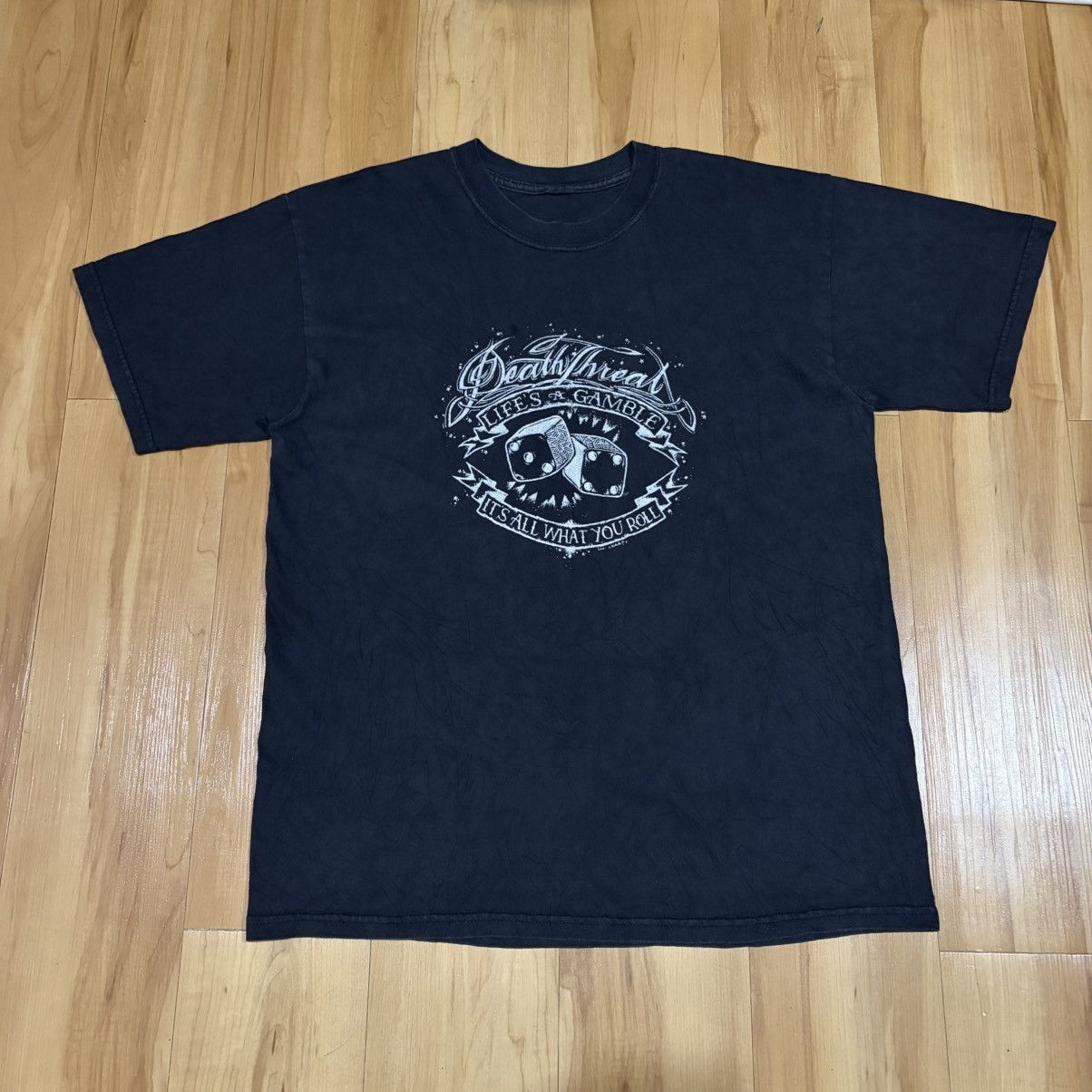 Band Tees Vintage Death Threat Life’s A Gamble T-Shirt Size US L / EU 52-54 / 3 - 1 Thumbnail