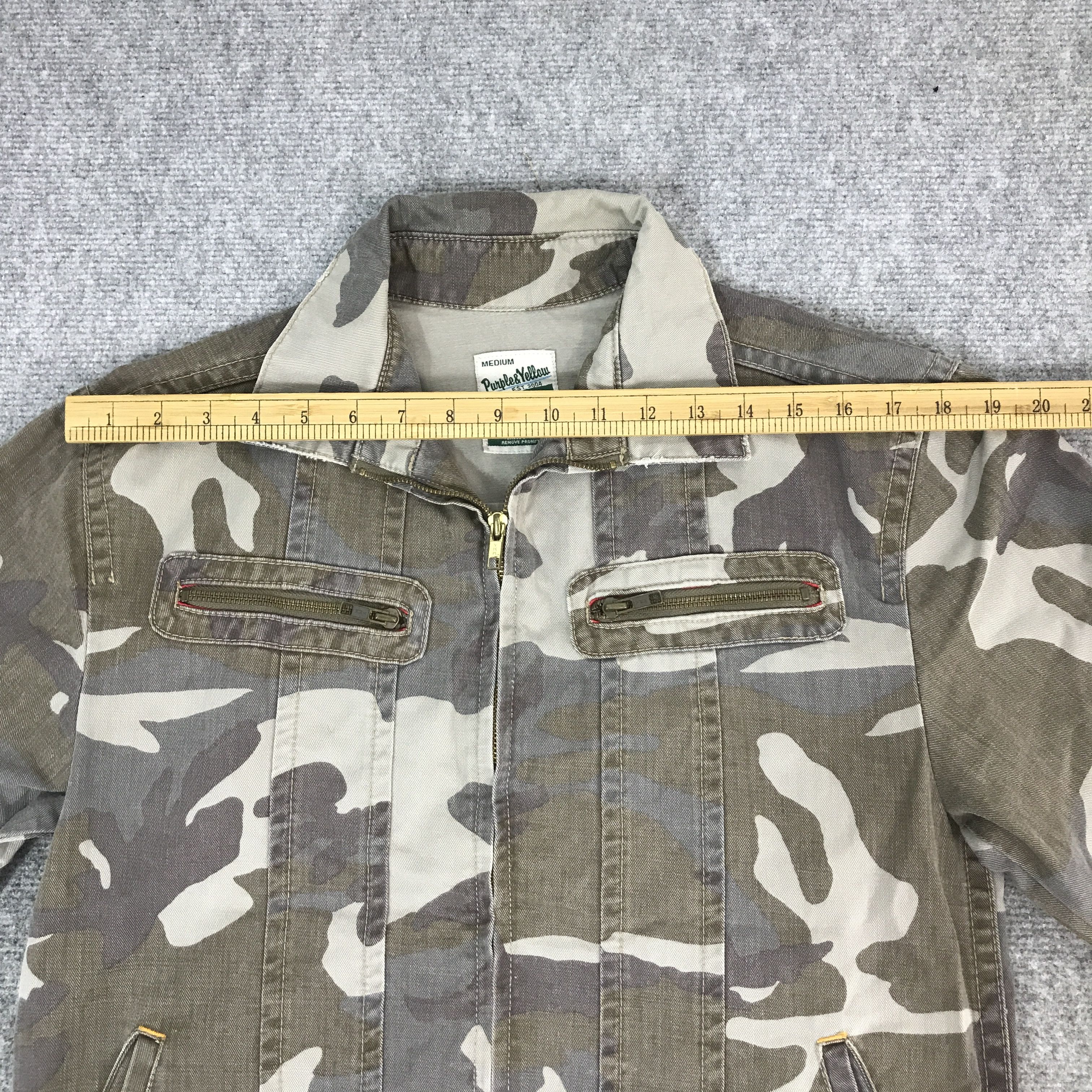 Japanese Brand PURPLE&YELLOW CAMO DESIGN JACKET Size US M / EU 48-50 / 2 - 5 Thumbnail