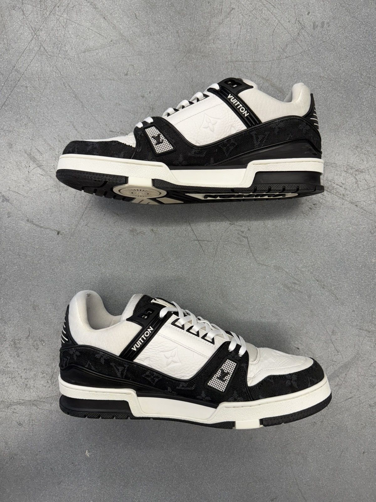 Louis Vuitton Louis Vuitton LV Trainer White Black Size LV 8.5 / US 9.5 Size US 9.5 / EU 42-43 - 2 Thumbnail