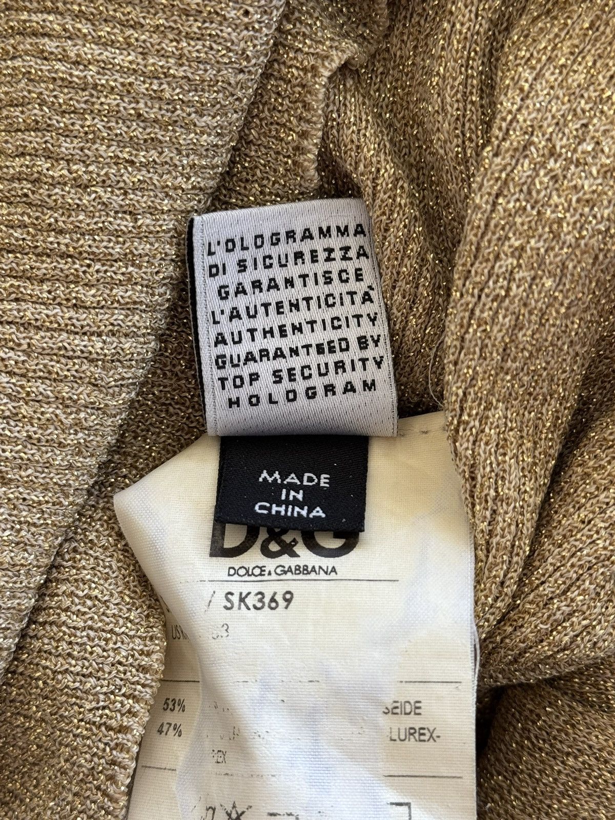 Dolce & Gabbana Dolce & Gabbana D&G lurex silk shining cardigan sweater Size XS / US 0-2 / IT 36-38 - 9 Thumbnail
